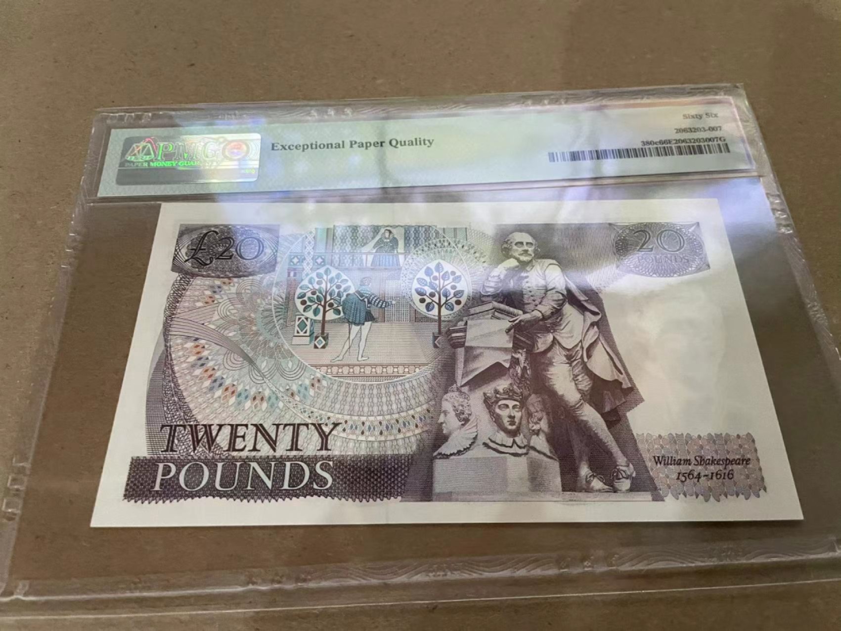 【Blue Auction】✨世界纸币精拍第213期 【精】 英国 1981-84年20镑 PMG66EPQ 