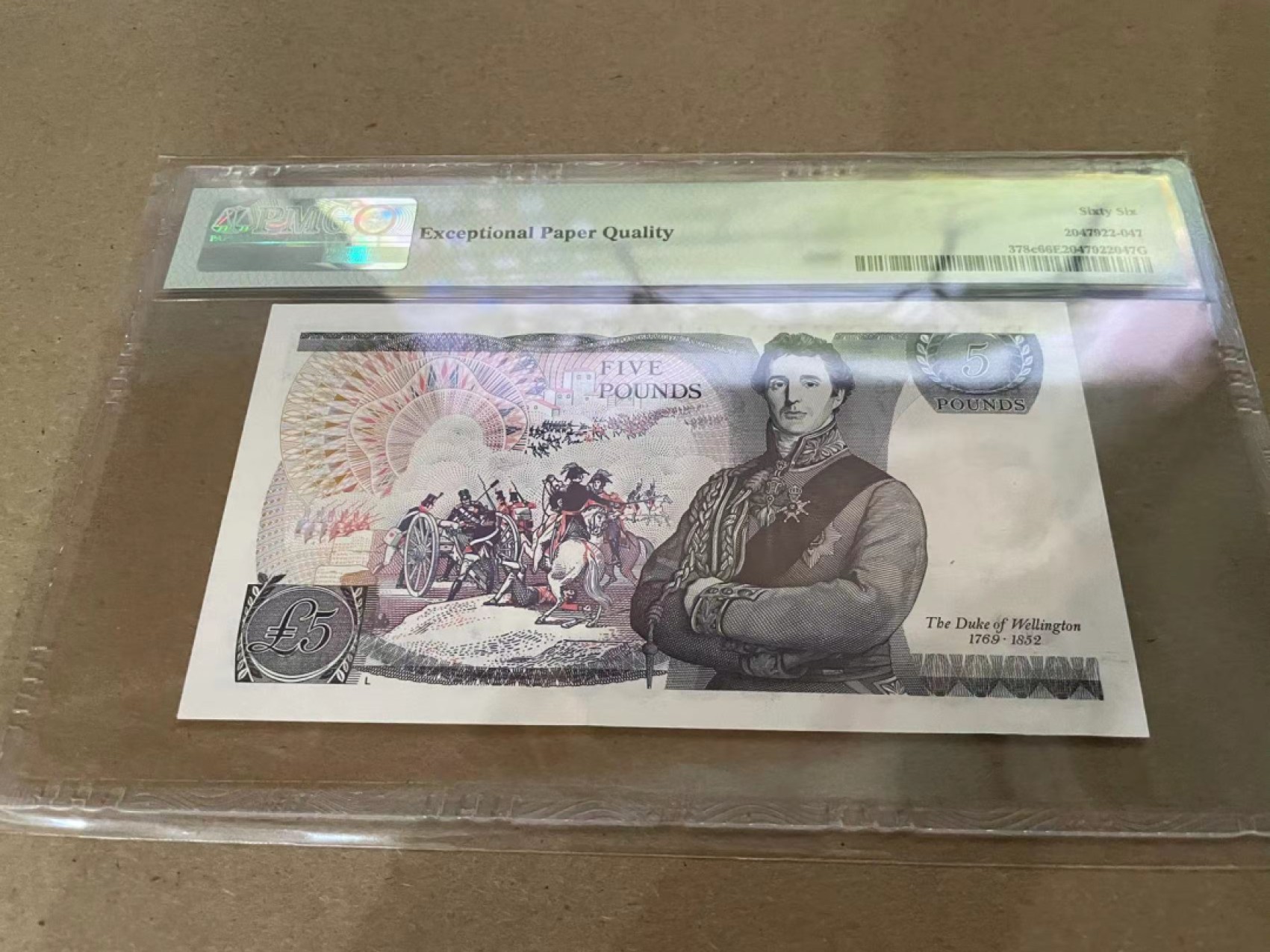 【Blue Auction】✨世界纸币精拍第213期 【精】 英国 1980-87年5镑 PMG66EPQ 