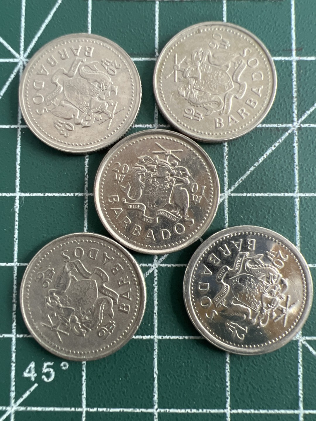 泡泡堂第五十二期  世界硬币邮票专场（无押金，无佣金，捡漏，全场20包邮，偏远地区除外） 巴巴多斯十分五个