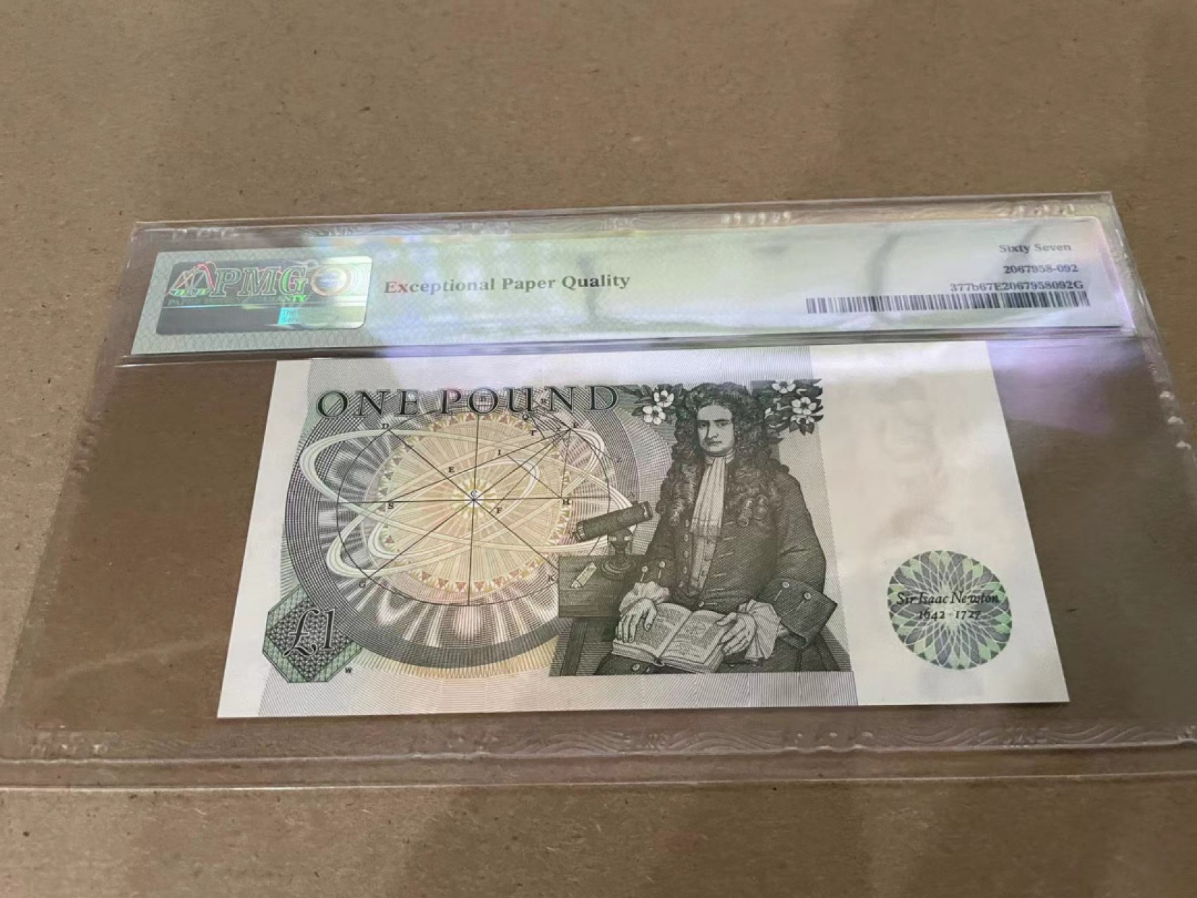 【Blue Auction】✨世界纸币精拍第213期 【精】 【无47】英国 1981-84年1镑 PMG67EPQ 