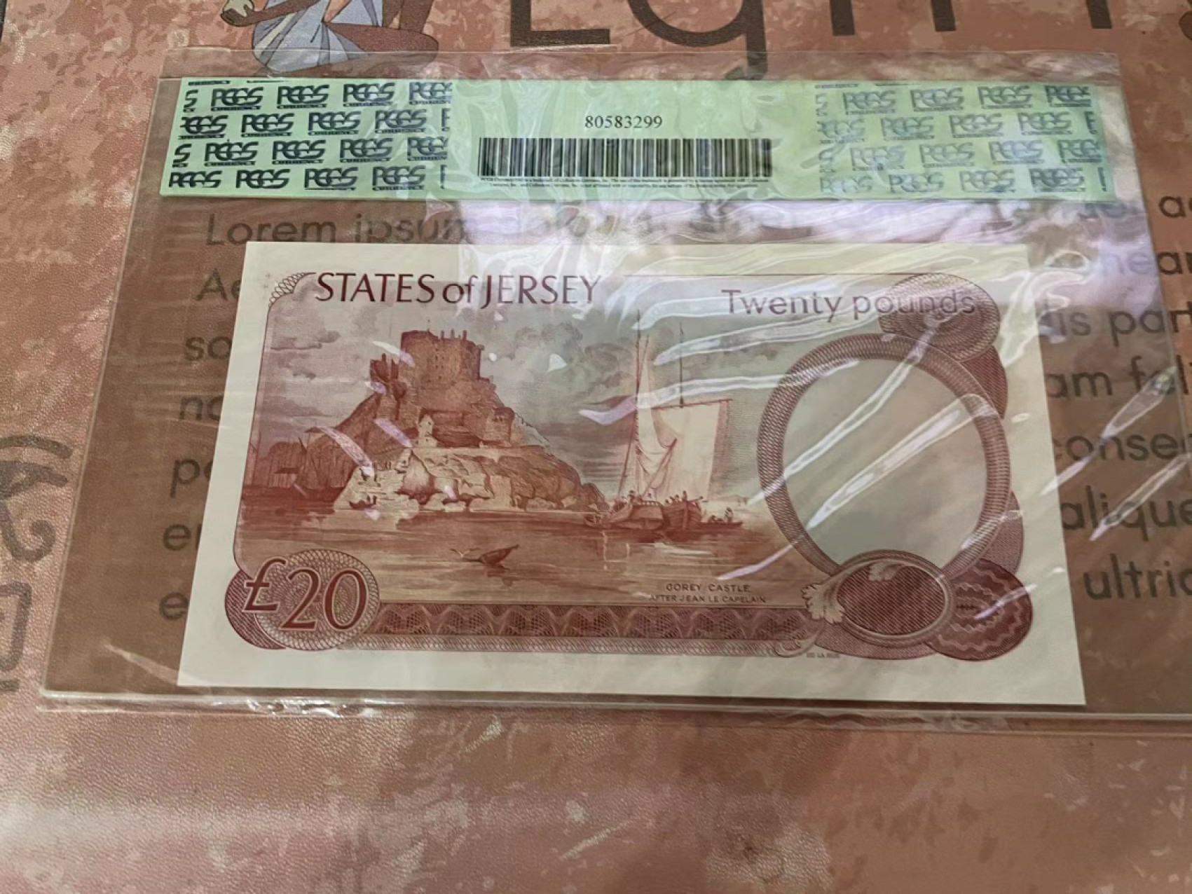 【Blue Auction】✨世界纸币精拍第213期 【精】 泽西 1976-88年20镑 PCGS68EPQ绿标 超高分 高冠女王