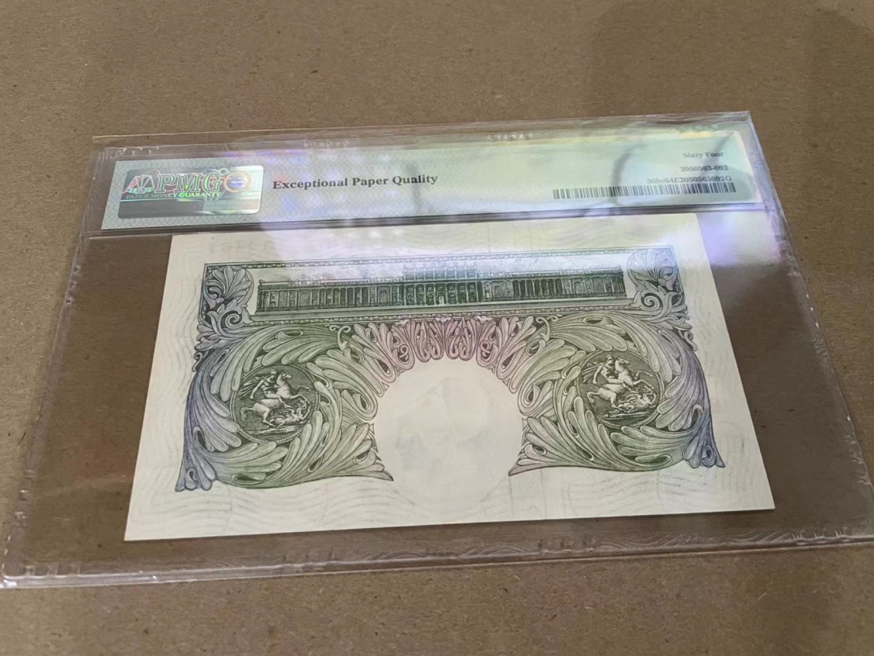 【Blue Auction】✨世界纸币精拍第213期 【精】 英国 1955-60年1镑 PMG64EPQ 