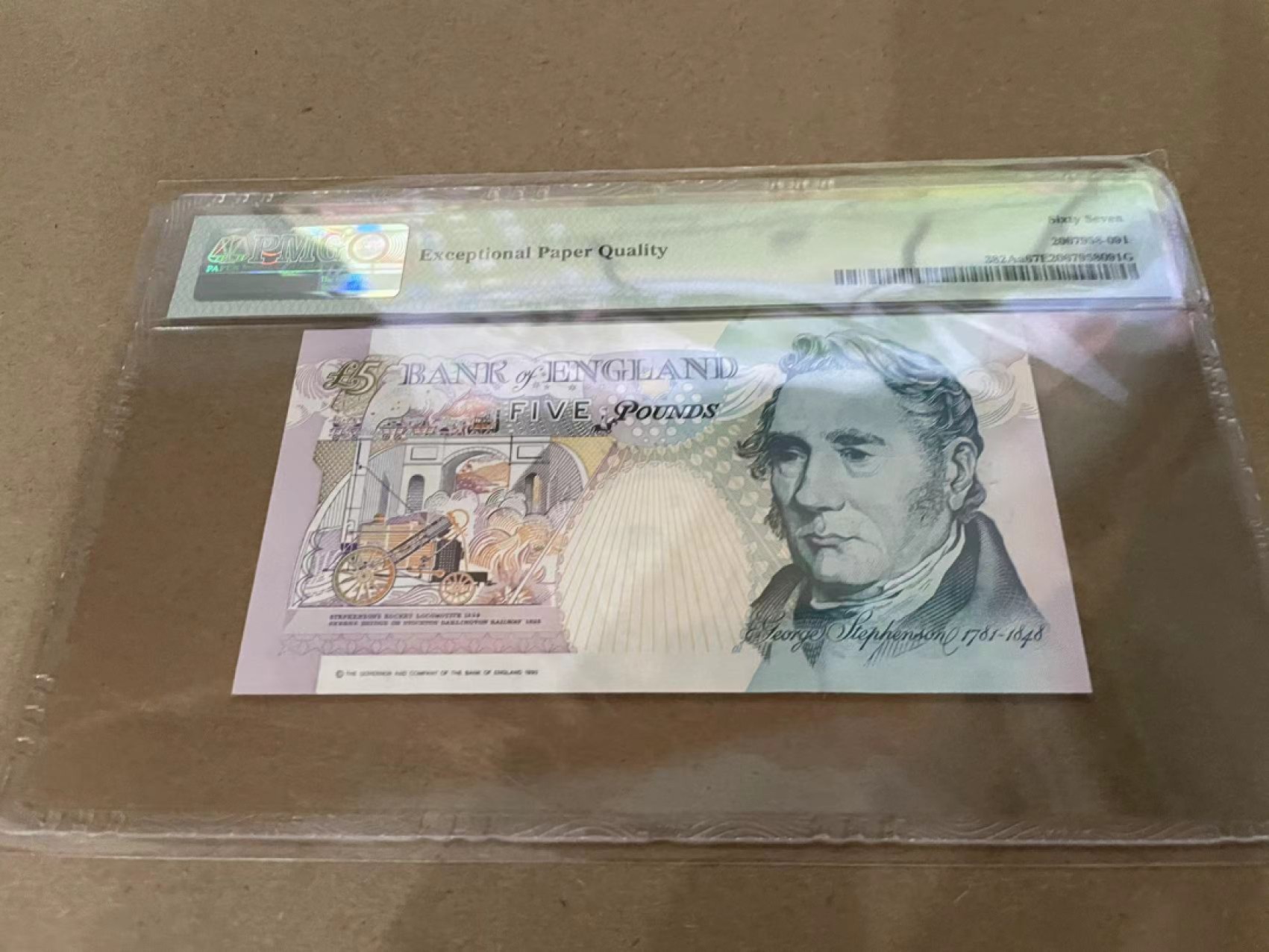 【Blue Auction】✨世界纸币精拍第213期 【精】 【无47】英国 1990年5镑 PMG67EPQ 皇冠版