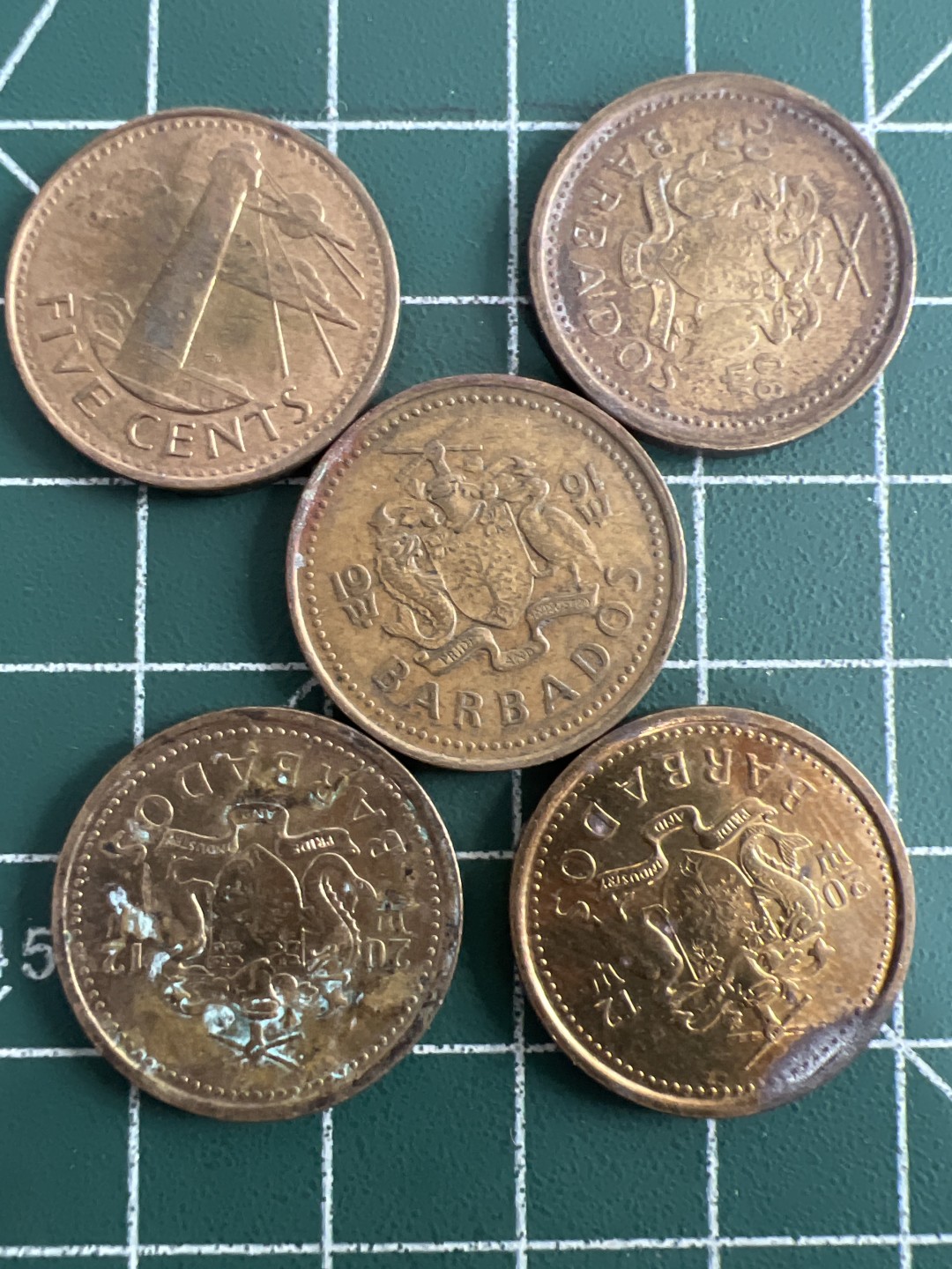 泡泡堂第五十二期  世界硬币邮票专场（无押金，无佣金，捡漏，全场20包邮，偏远地区除外） 巴巴多斯五分五个