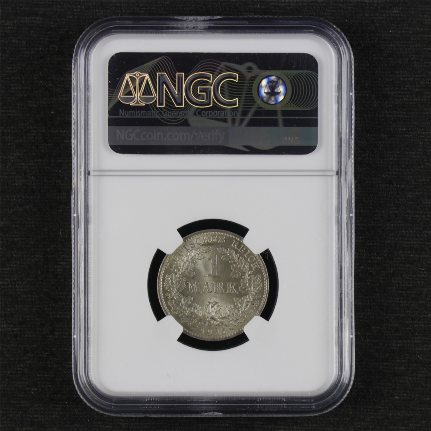 【亘邦集藏】第125期拍卖 1915年 德国硬币1马克 NGC MS 66 6337155-021