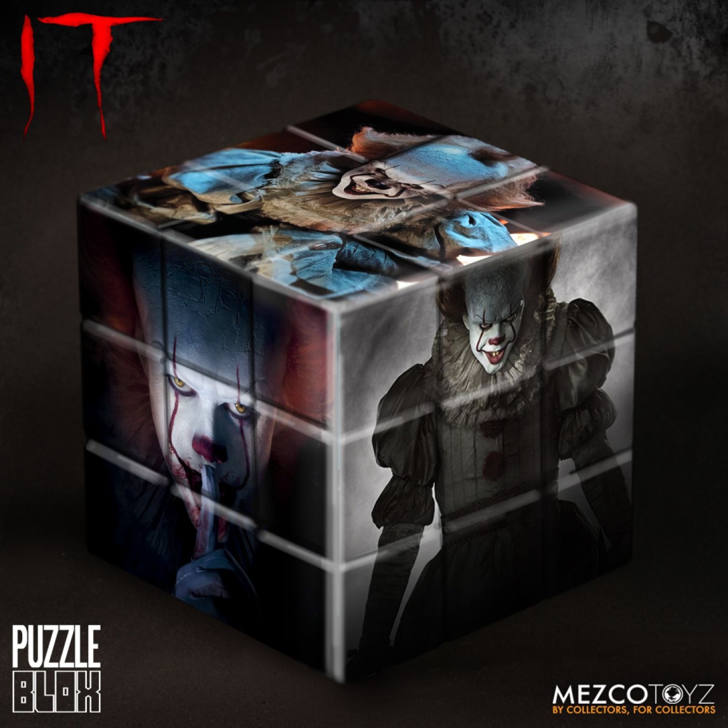 零元拍：Mezco Toyz 蚂蚁/ Puzzle Blox 3D组合益智游戏魔方：《小丑回魂》跳舞小丑潘尼怀斯 “它”，全新未拆。