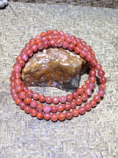 川料南红玛瑙柿子红冰飘108手串一条， - 川料南红玛瑙柿子红冰飘108手串一条，