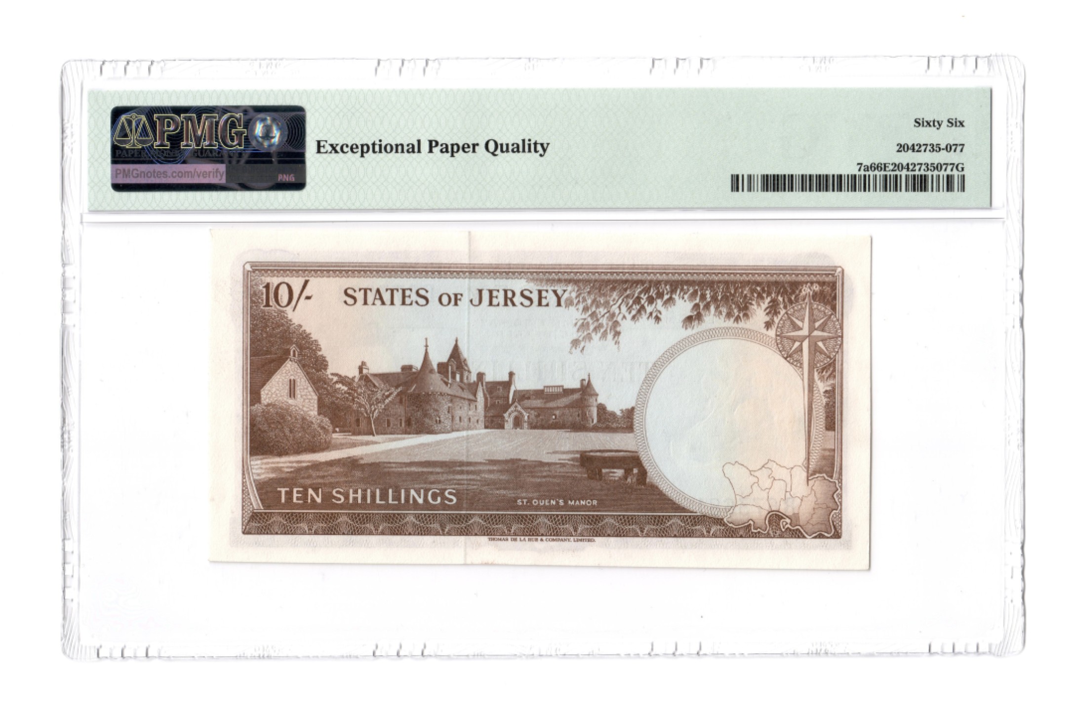 收藏联盟Quantum Auction 第184期拍卖(已更新) 泽西岛1963年10先令 PMG66 戎装女王