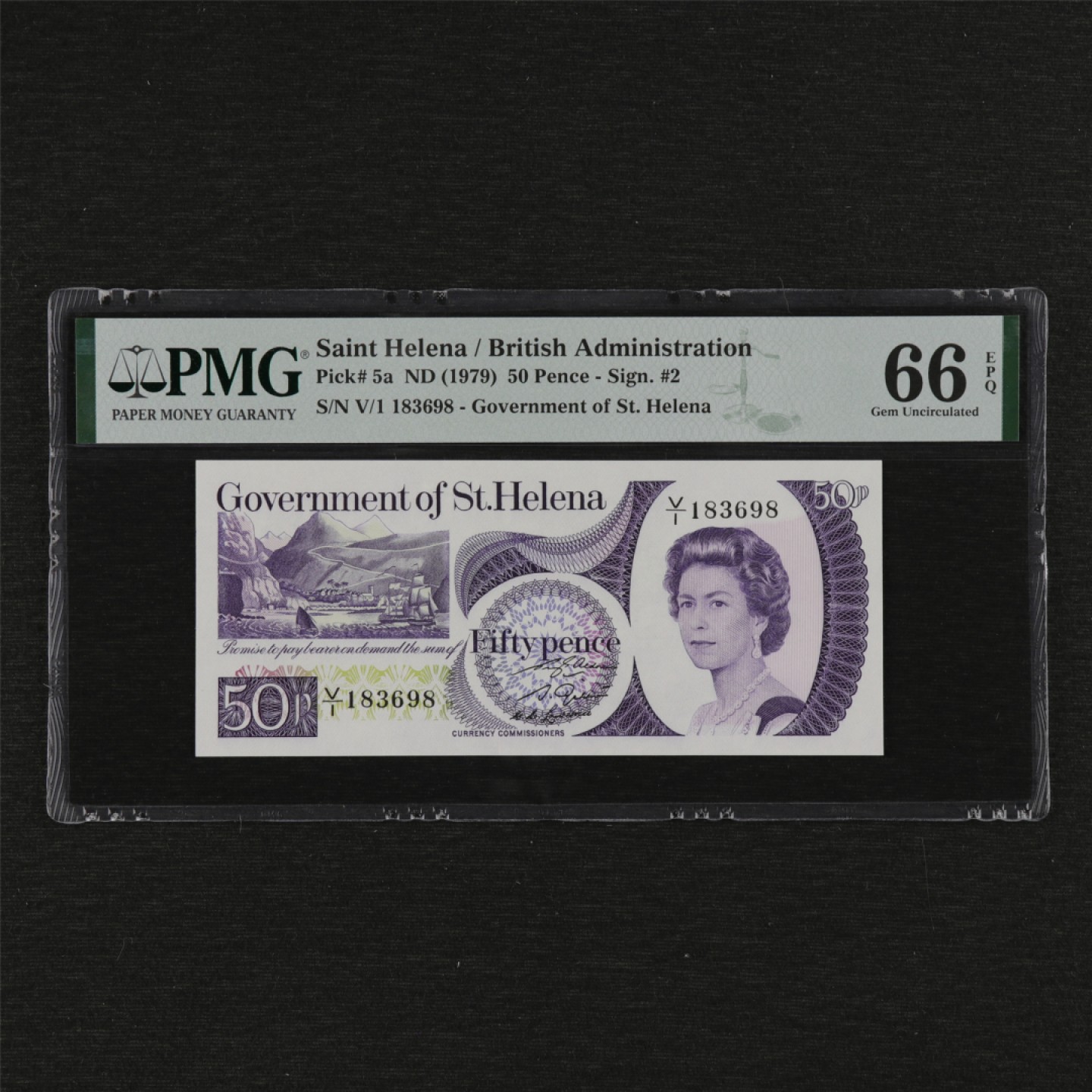 【亘邦集藏】第125期拍卖 1979年 圣赫勒拿50便士 PMG 66EPQ 183698
