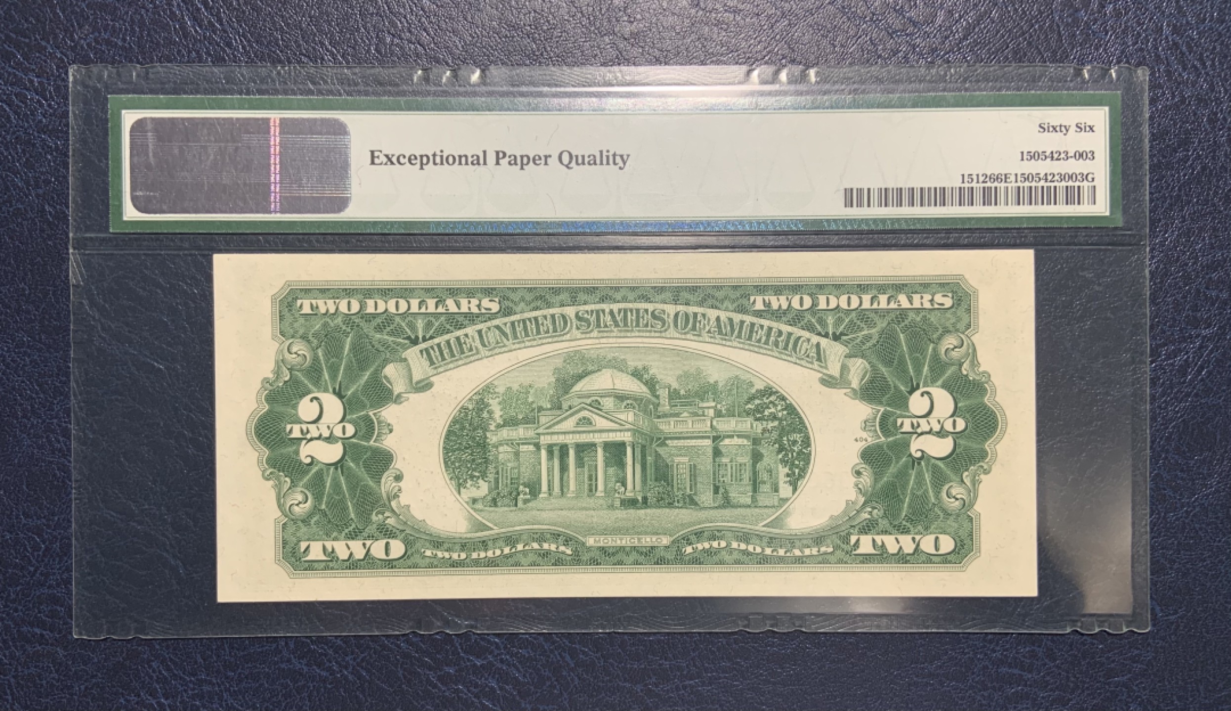 收藏联盟Quantum Auction 第184期拍卖(已更新) 美国1953年2美元 PMG66 AA冠 自带豹子号666