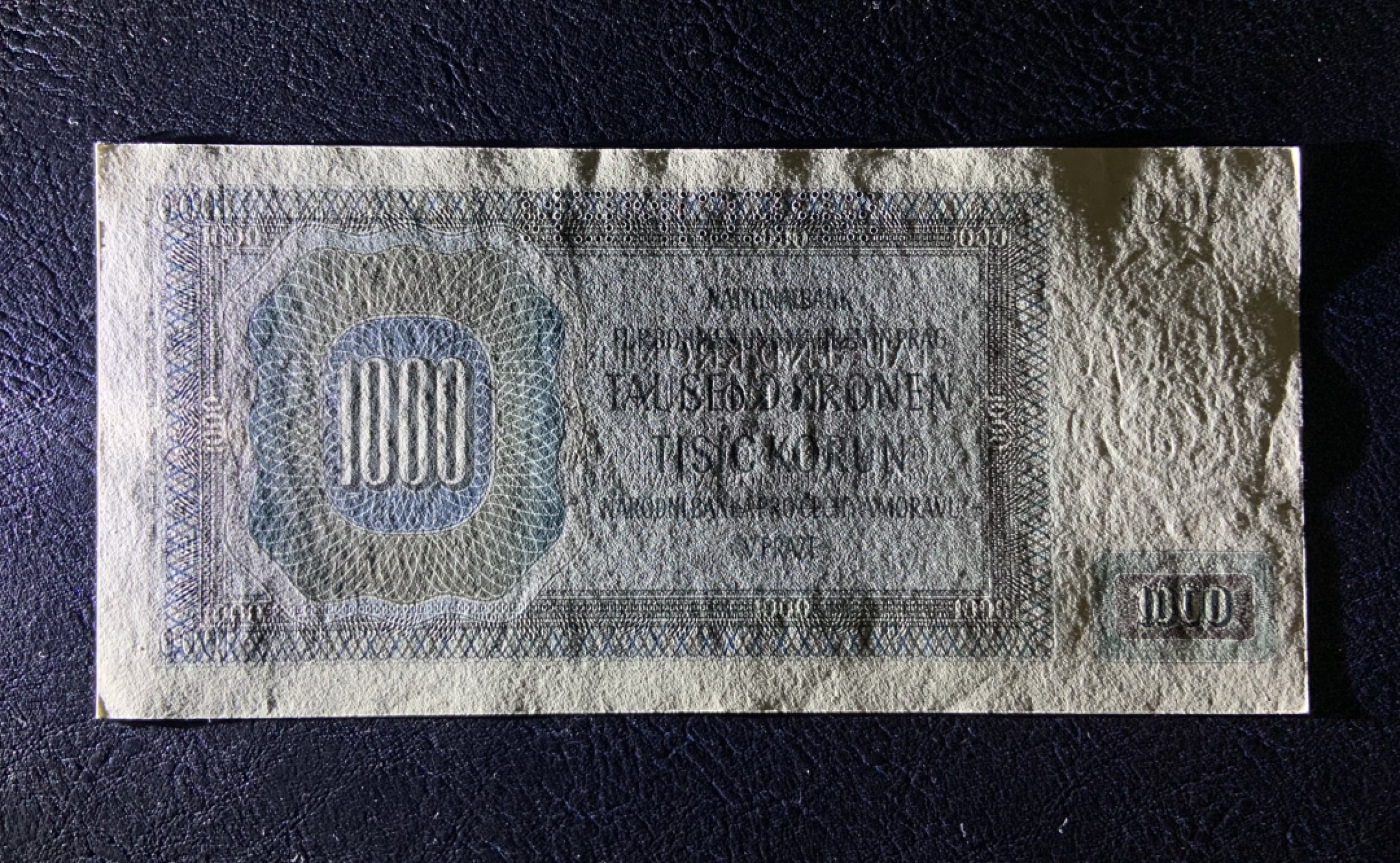 收藏联盟Quantum Auction 第184期拍卖(已更新) 波西米亚和摩拉维亚1942年1000克朗样票 品相全新UNC 建筑师彼得帕勒