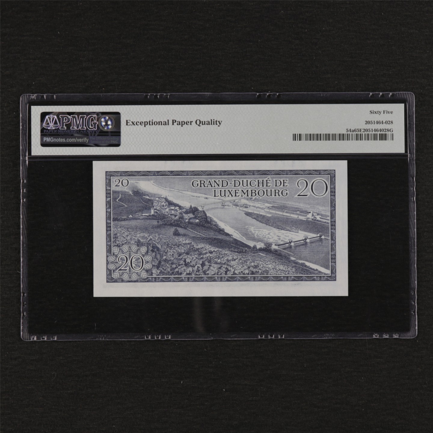 【亘邦集藏】第125期拍卖 1966年 卢森堡20法郎 PMG 65EPQ 344845
