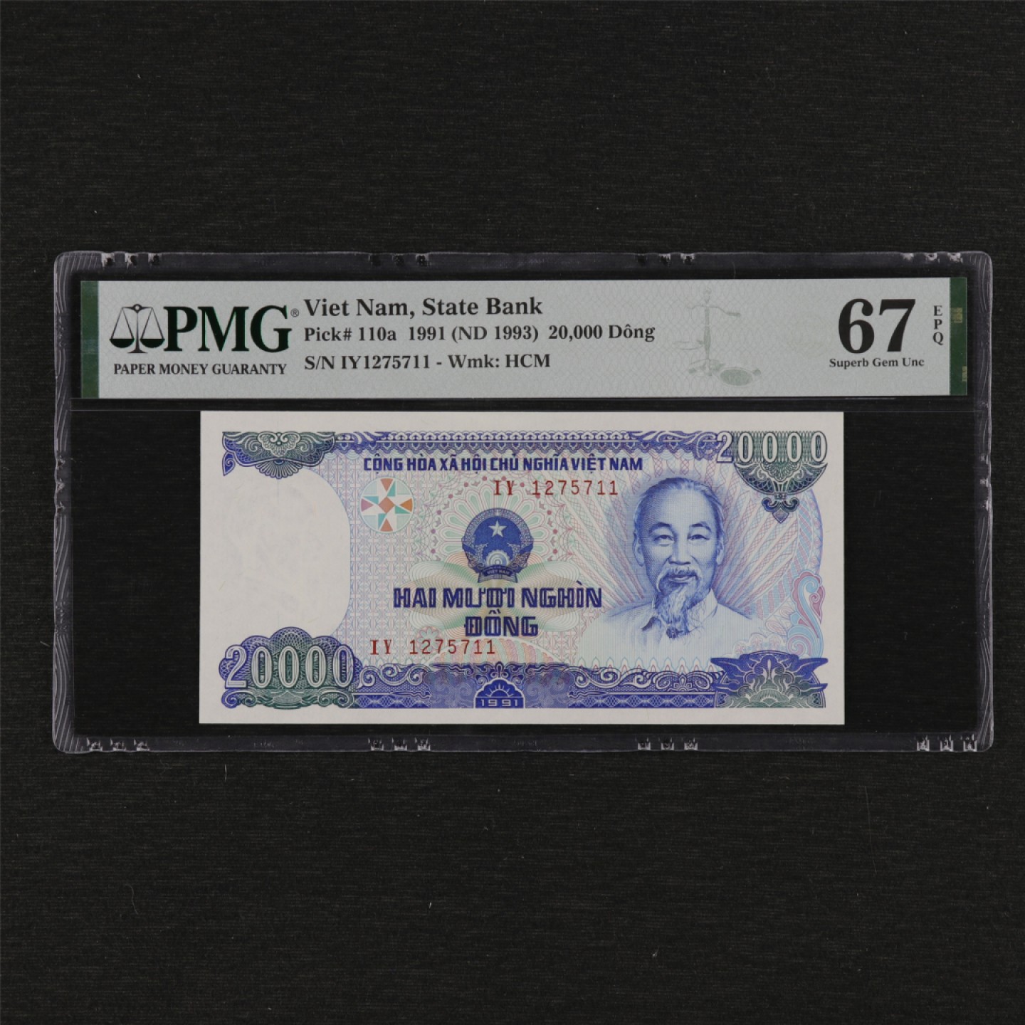 【亘邦集藏】第125期拍卖 1991年 越南20000盾 PMG 67EPQ 1275711