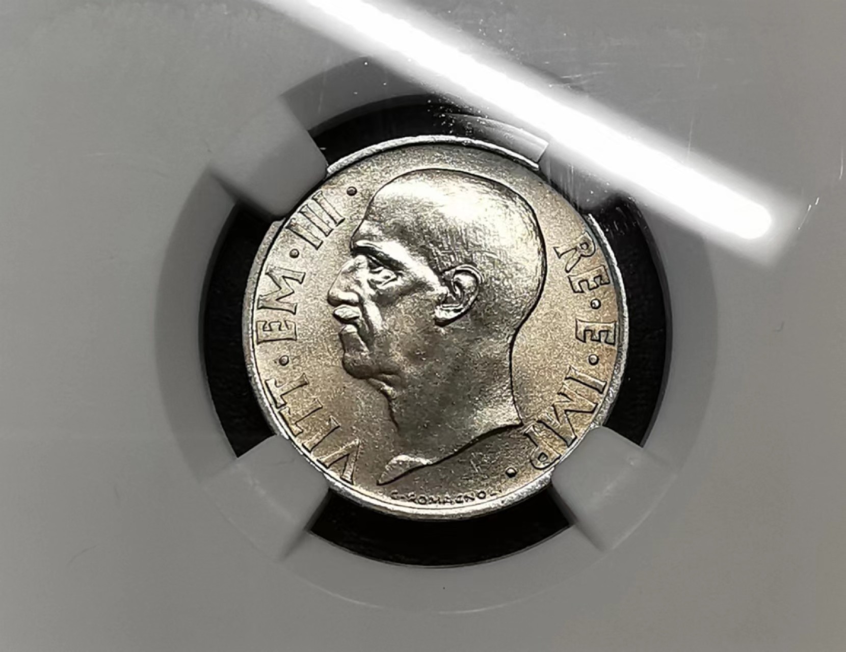 凡希社世界钱币微拍第二百零七期 荐！1936R意大利法西斯版20分镍币NGC-MS64稀有！