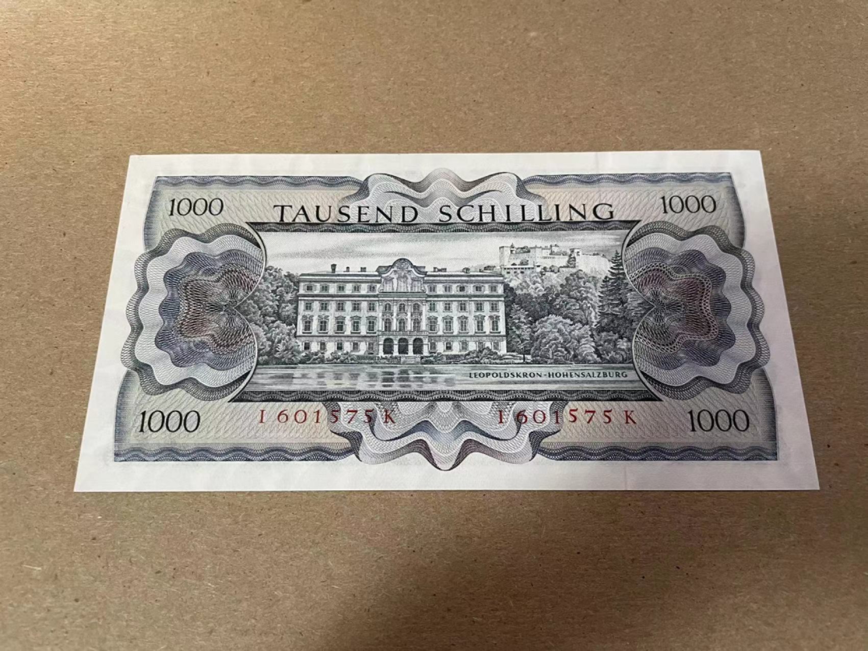 【Blue Auction】✨世界纸币精拍第214期 【精】 奥地利 1966年1000先令 苏特纳 全新UNC