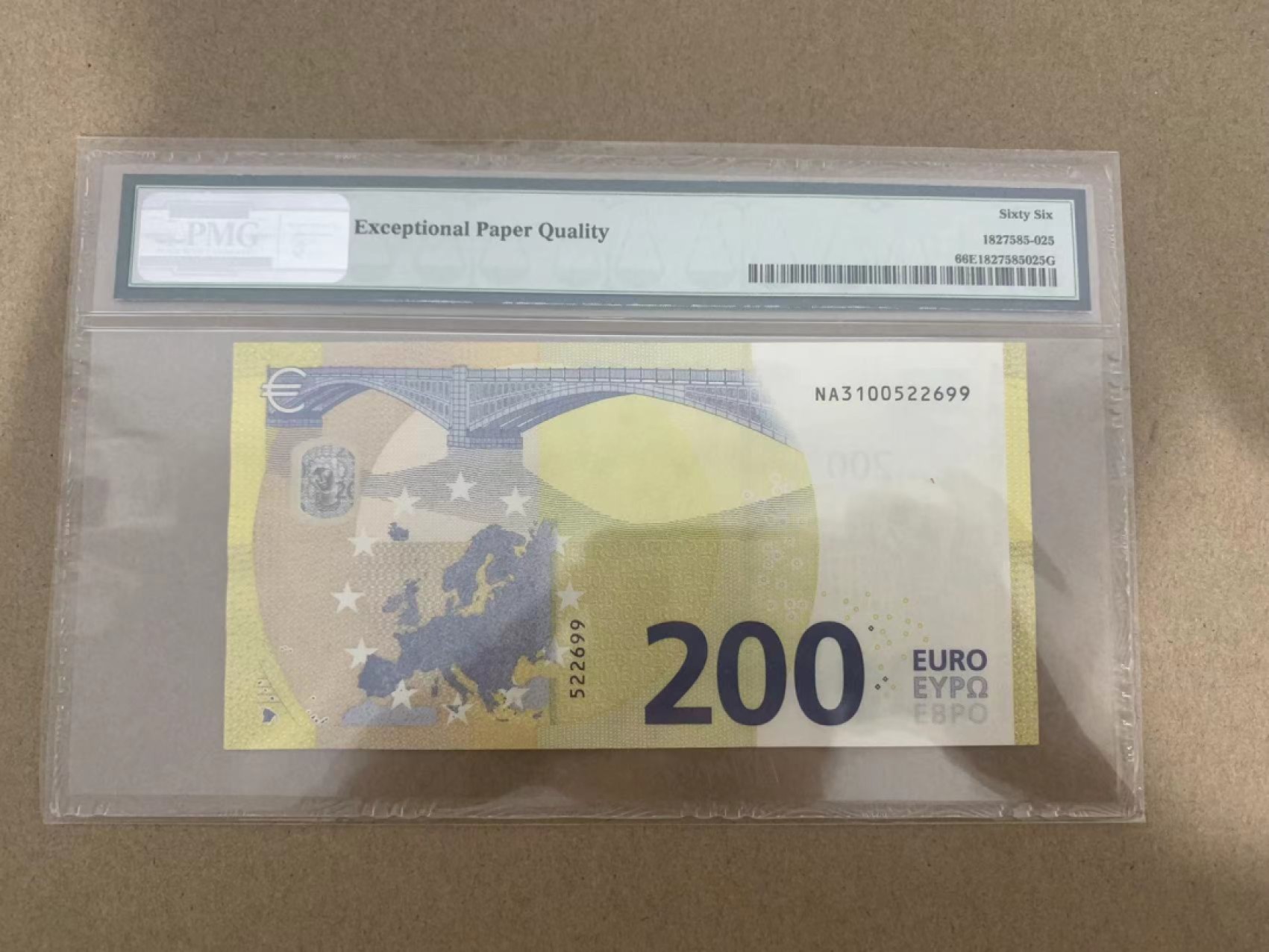 【Blue Auction】✨世界纸币精拍第214期 【精】 【无47】欧盟 2019年200欧元 PMG66EPQ 奥地利版