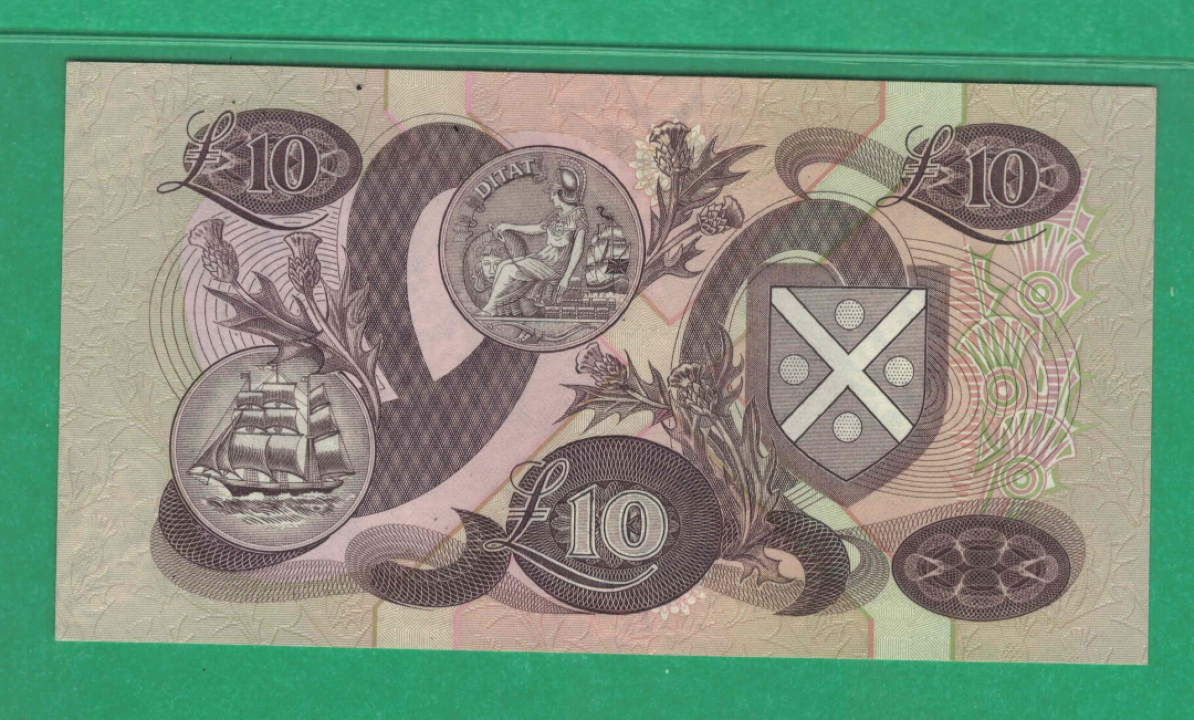 苏格兰银行10镑 1993年 欧洲纸币 纪念钞 实物图 UNC