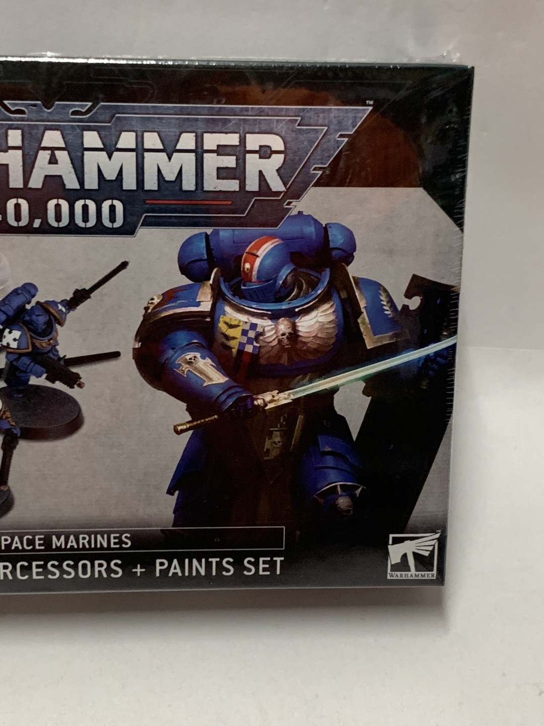 零元拍：战锤40k 九版 试涂包 漆包 星际战士版 入门 突击仲裁者涂装包 Warhammer ASSAULT INT + PAINTS+TRA全新未拆，英国原产。