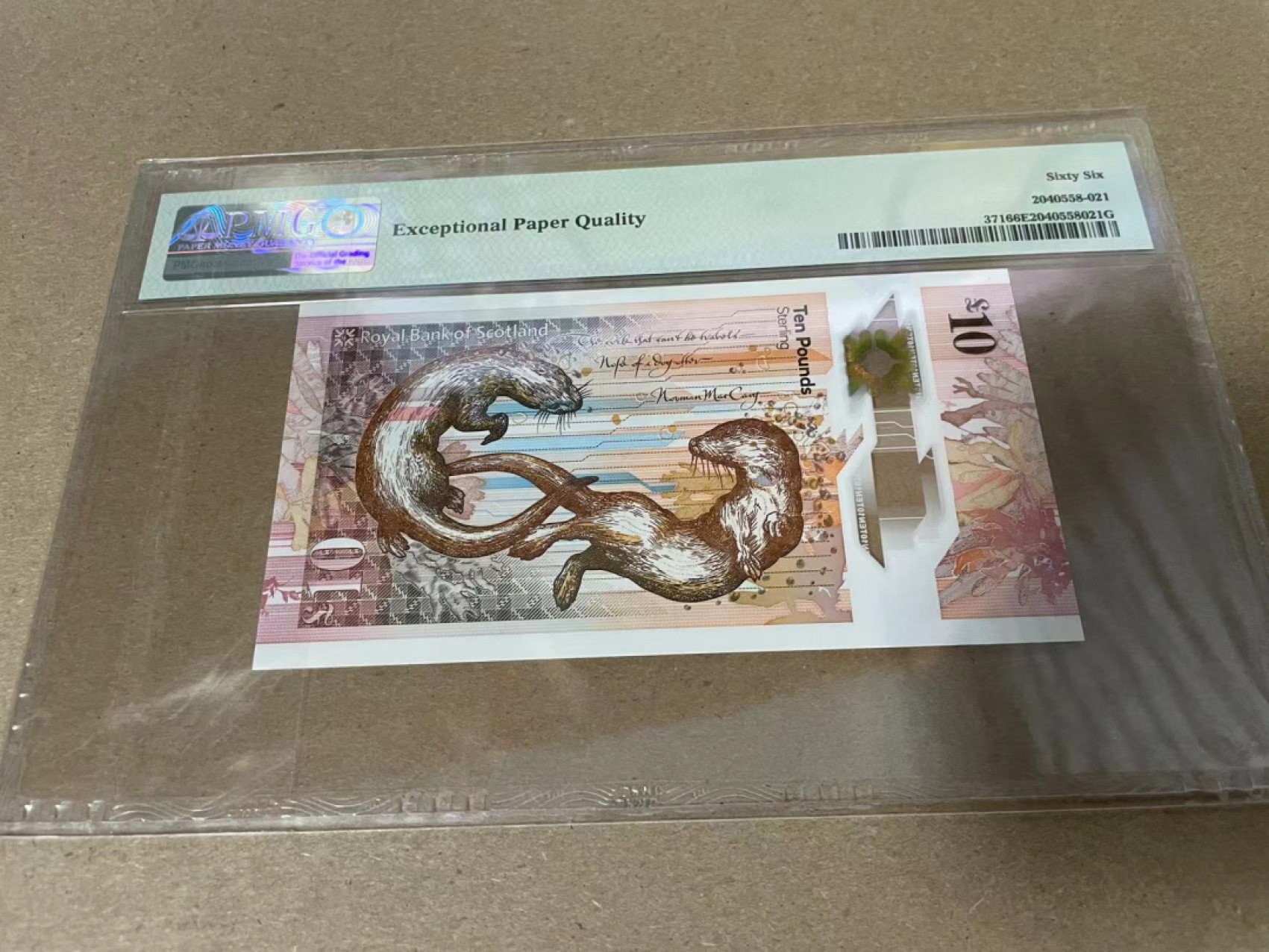 【Blue Auction】✨世界纸币精拍第214期 【精】 【AA冠】苏格兰 2016年10镑 PMG66EPQ 