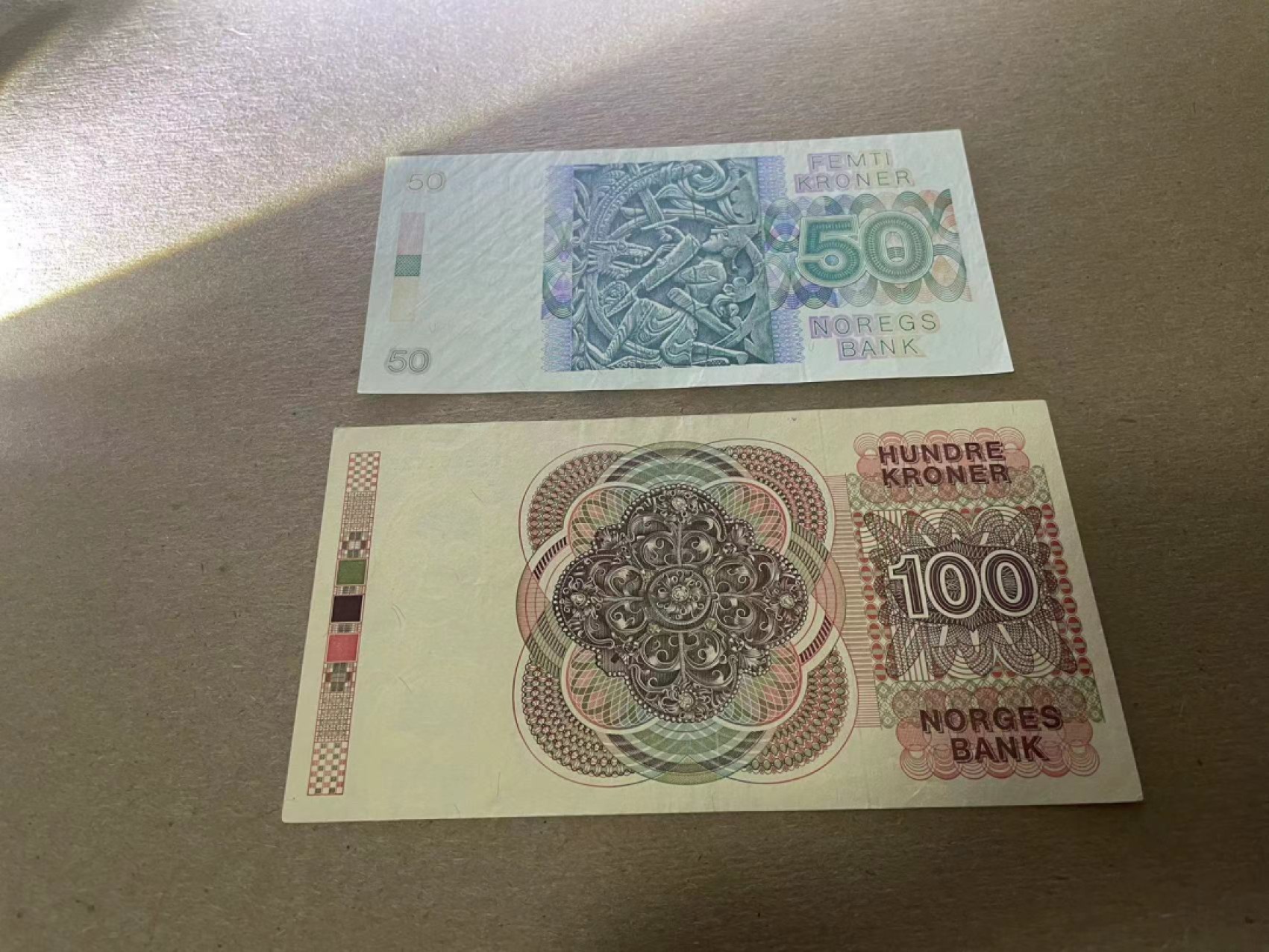 【Blue Auction】✨世界纸币精拍第214期 【精】 【一组2张】挪威 1989-1993年50-100克朗 品相如图