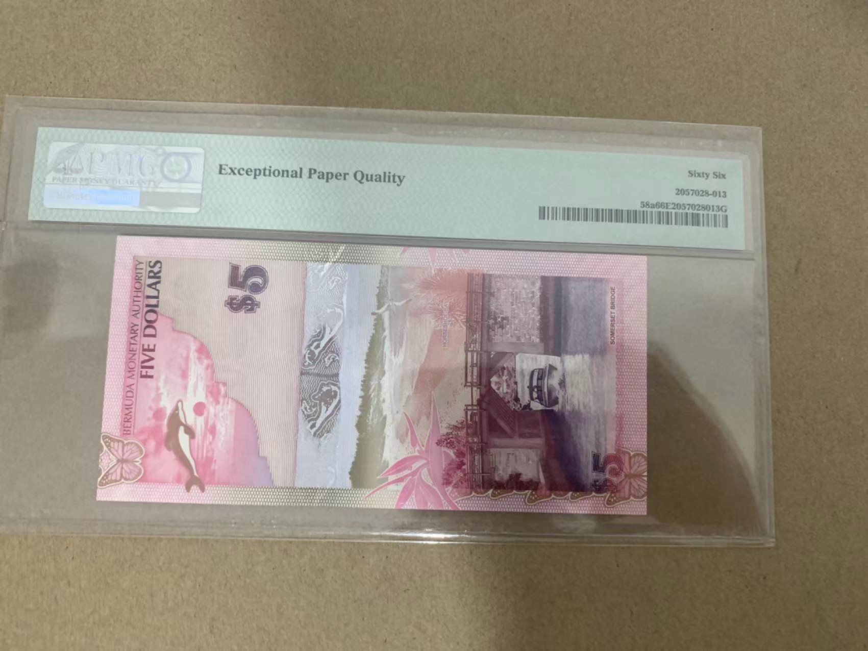 【Blue Auction】✨世界纸币精拍第214期 【精】 【洋葱冠无47】百慕大 2009年5元 PMG66EPQ 