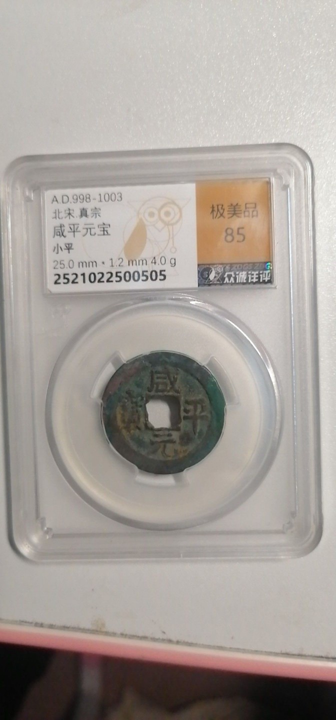 叶子评级币专场8期 咸平元宝