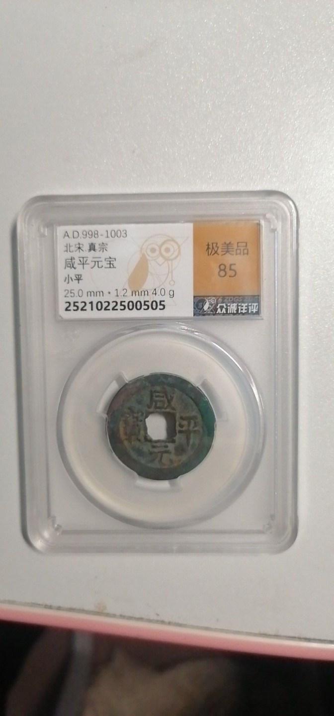 叶子评级币专场8期 咸平元宝