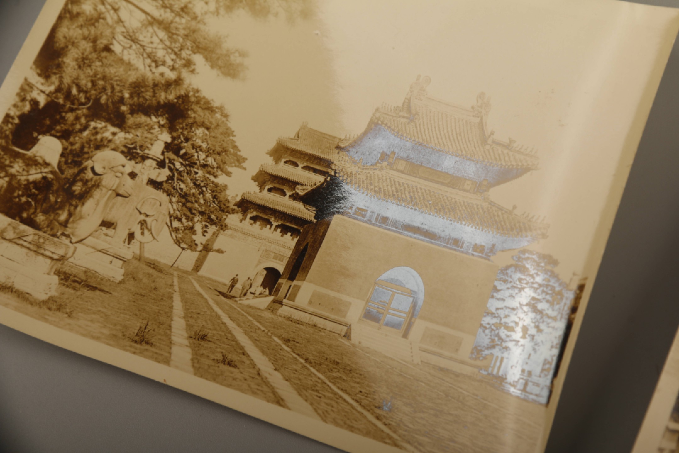 锦灰-中国书画、奏折文献、名人礼札、相片纸品专场 《奉天北陵高级写真》银盐纸基照片一套六枚全-纸本-31.5×18cm