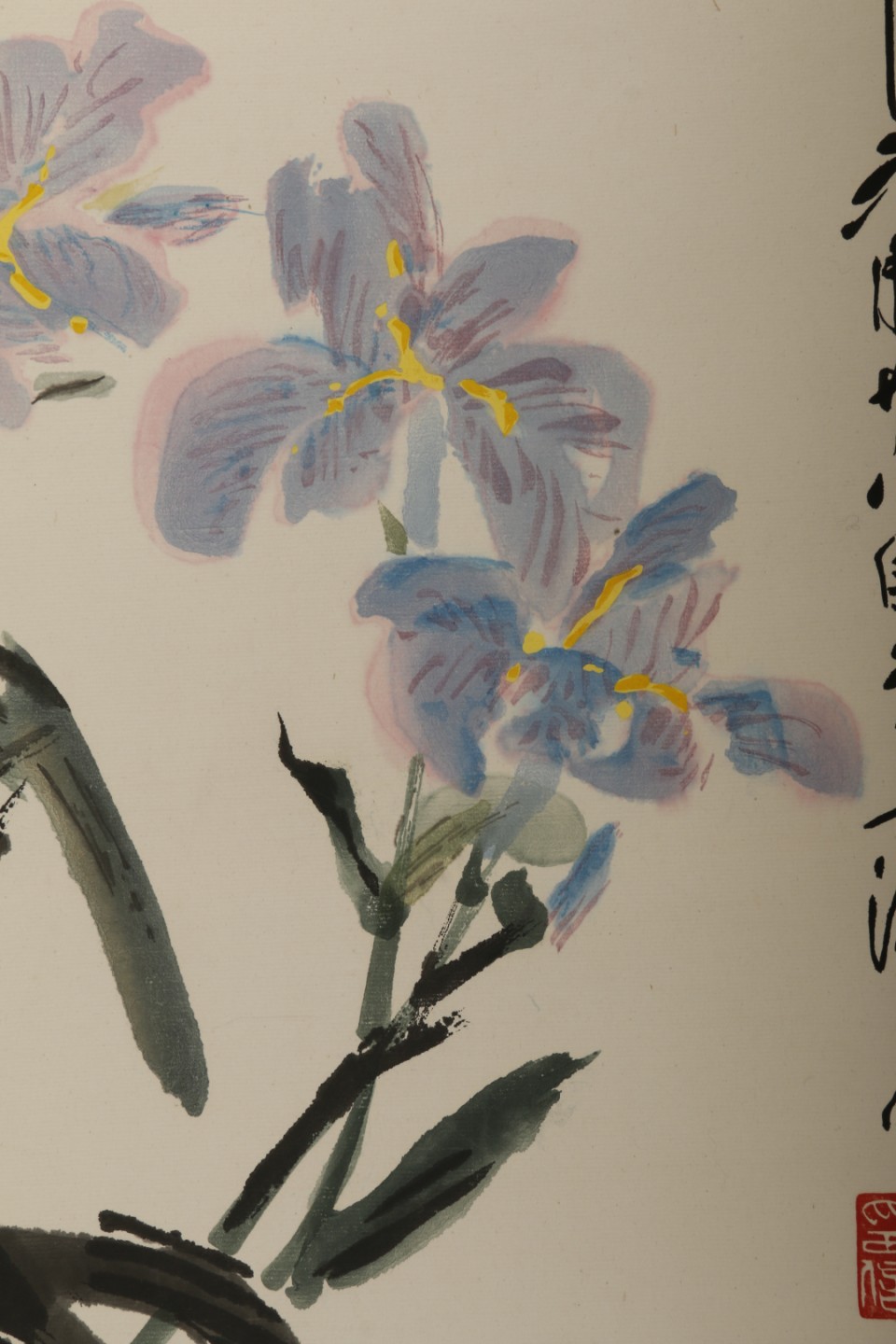 锦灰-中国书画、奏折文献、名人礼札、相片纸品专场 唐云 《蝶恋花》-纸本 镜片-34.5×13cm