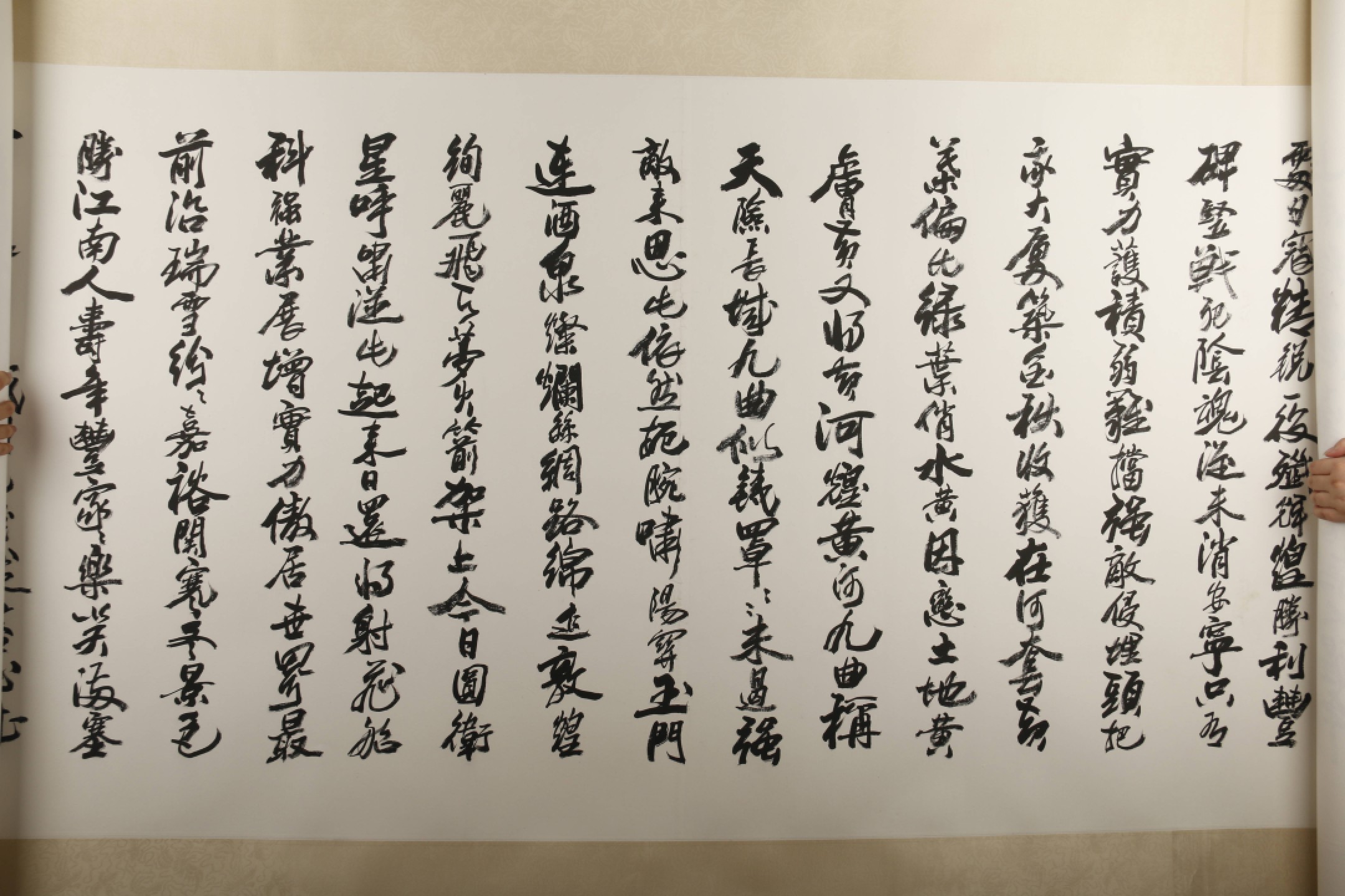 锦灰-中国书画、奏折文献、名人礼札、相片纸品专场 张飙 书法长卷-纸本 镜片-90×690cm