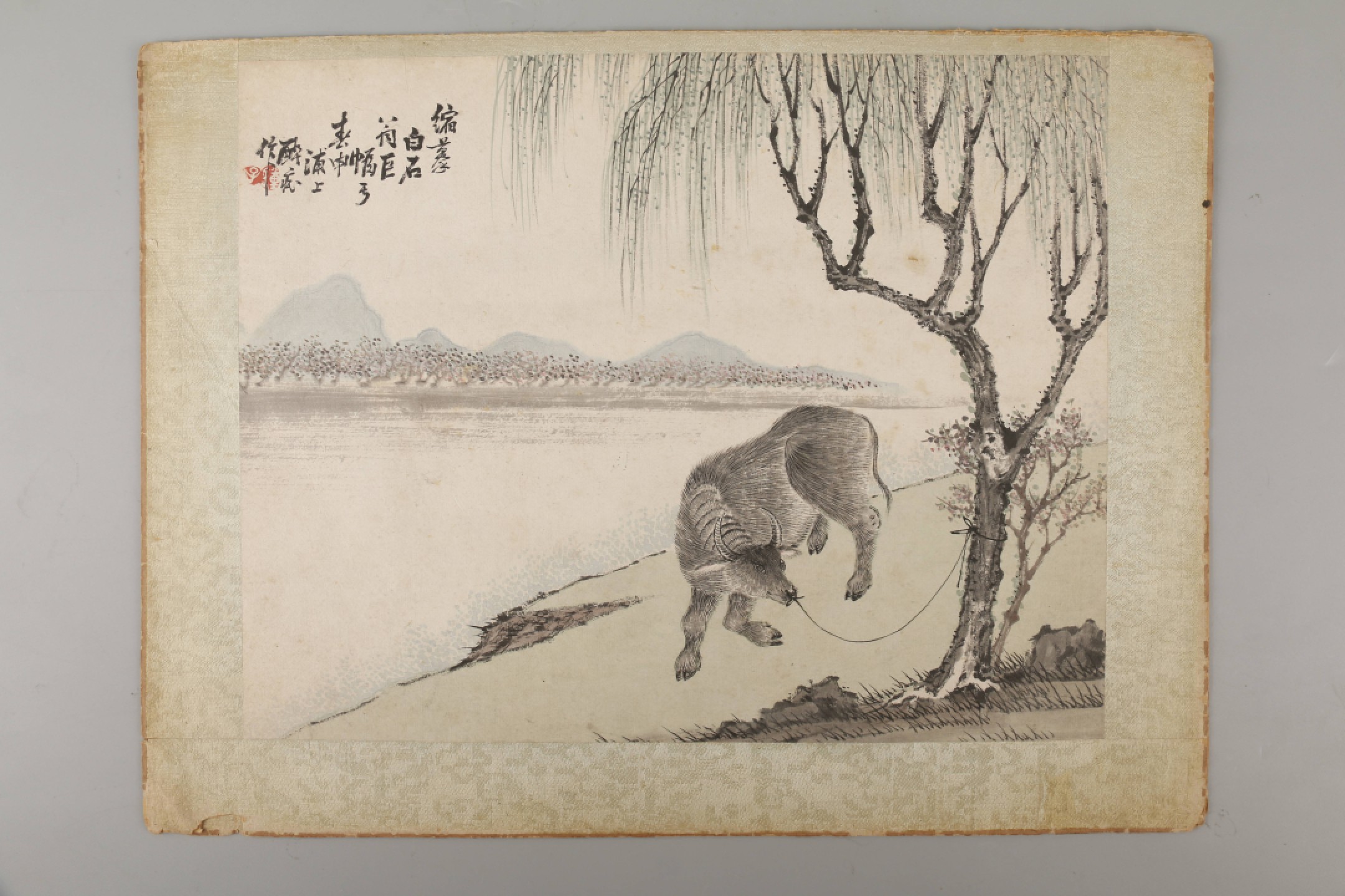 锦灰-中国书画、奏折文献、名人礼札、相片纸品专场 锺彛（醉痴） 十二生肖图（龙、牛、猪、兔）-设色纸本-21.5×27.5cm×4