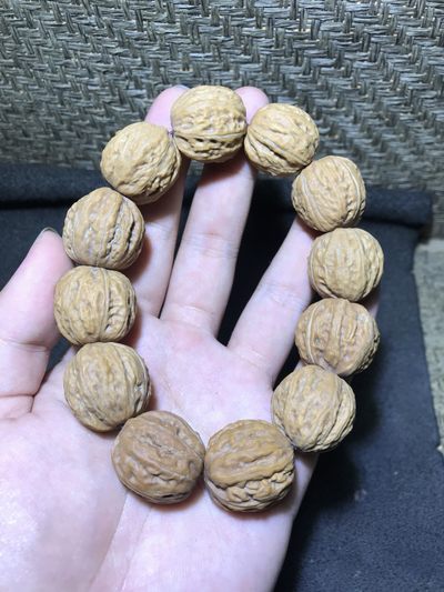 收藏级 纯野生 超级鲜肉 粗筋 粗棱 爆肉 闷墩 野生核桃手串一条！ - 收藏级 纯野生 超级鲜肉 粗筋 粗棱 爆肉 闷墩 野生核桃手串一条！