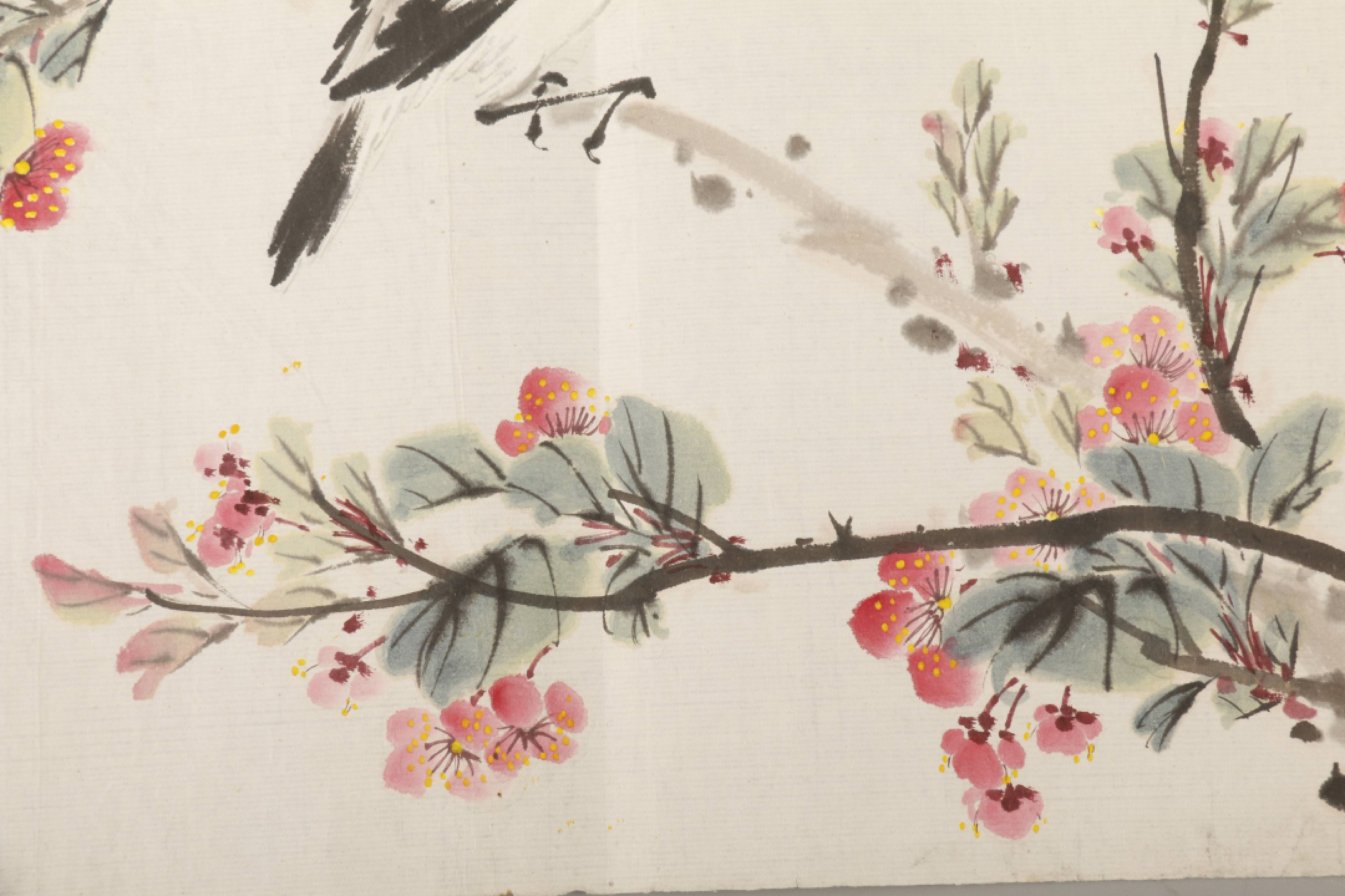 锦灰-中国书画、奏折文献、名人礼札、相片纸品专场 佚名 花鸟图-镜心 设色纸本-23×35cm