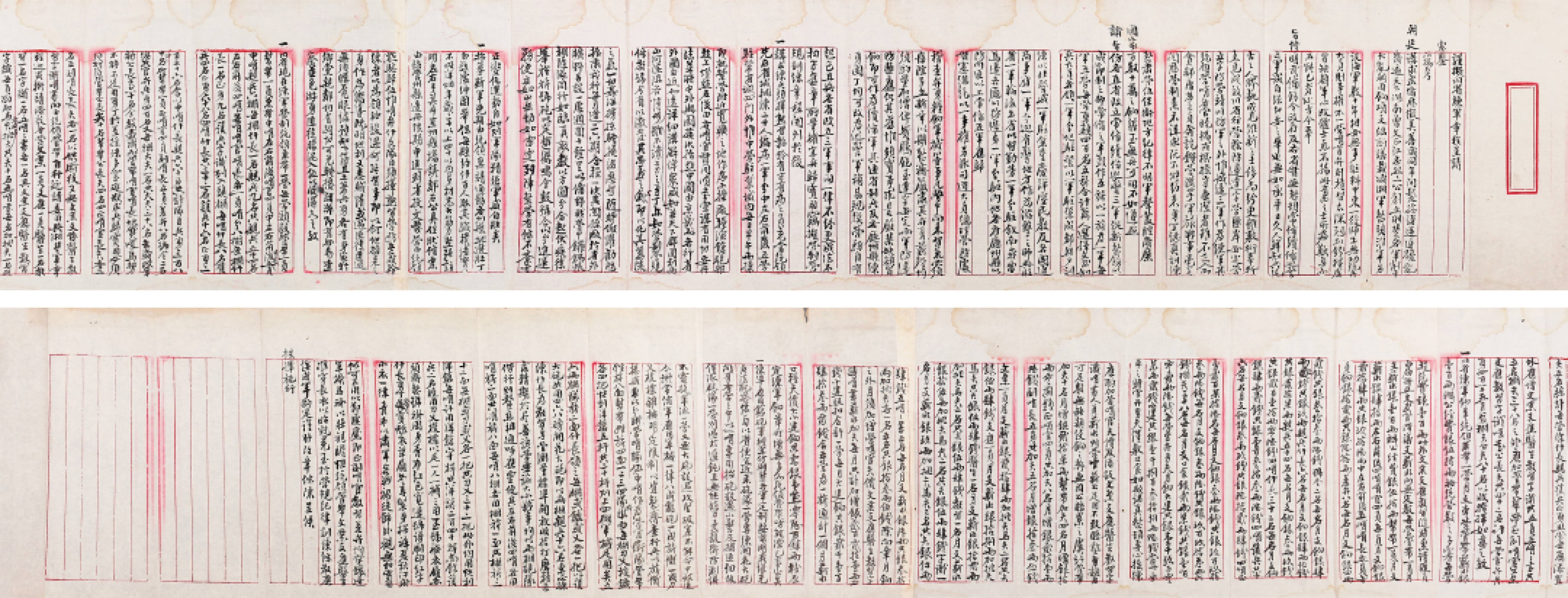 锦灰-中国书画、奏折文献、名人礼札、相片纸品专场 清 谨擬川省练军章程呈请-纸本-24.5×261cm