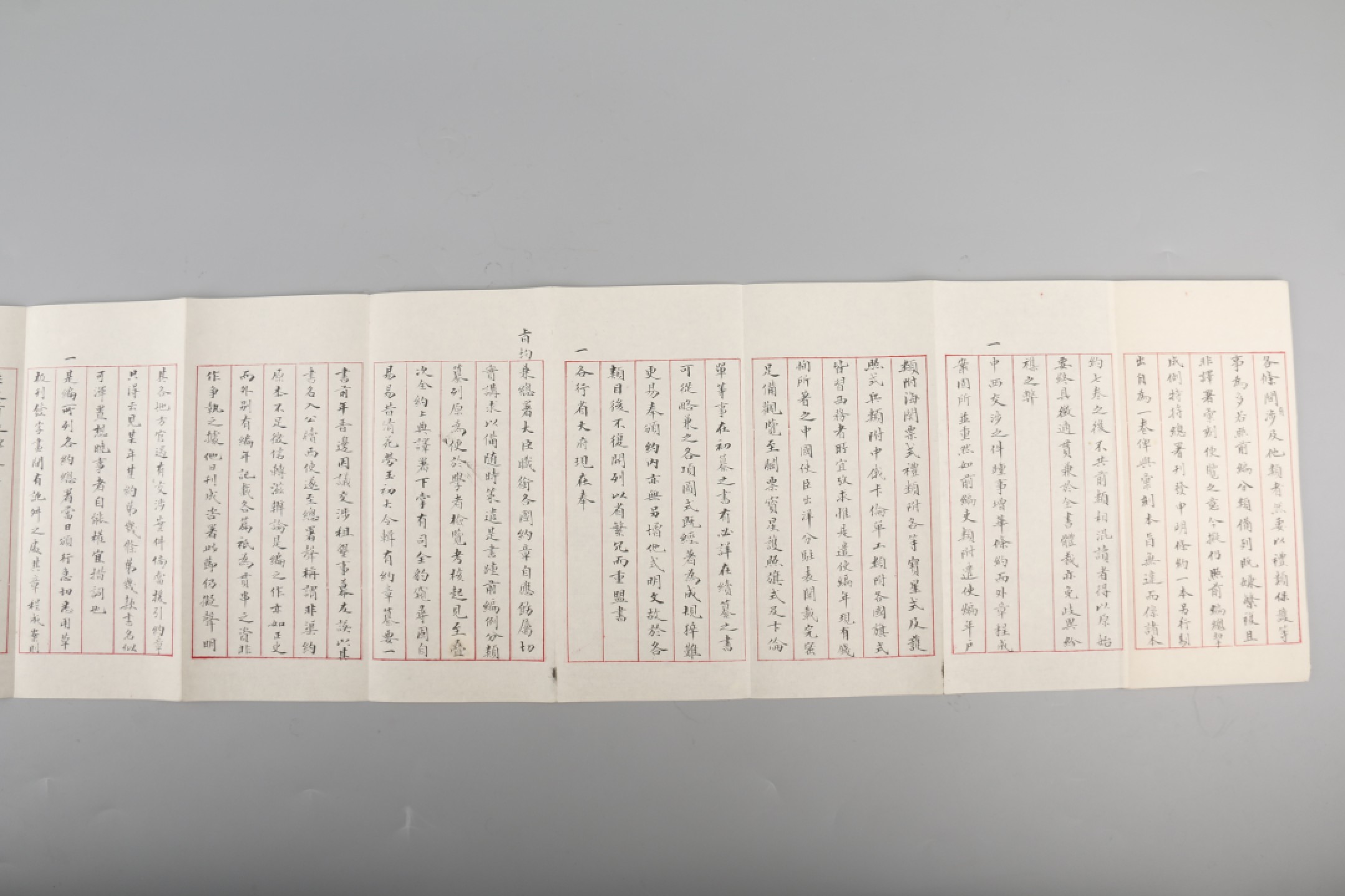 锦灰-中国书画、奏折文献、名人礼札、相片纸品专场 光绪二十五年 李有芬续通商条约章程成案汇编序呈文-纸本-18.5×289cm