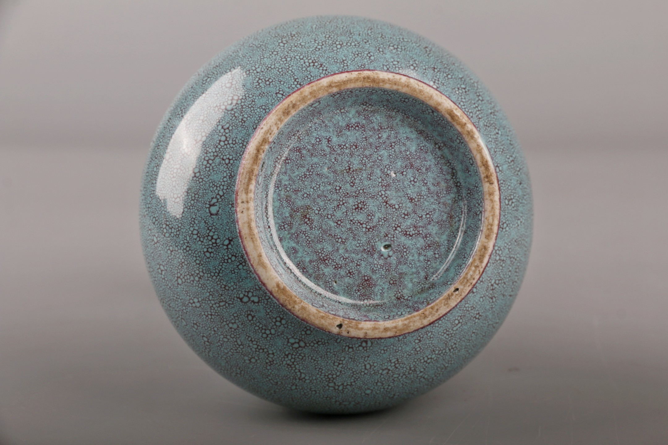 宝星-中国历代徽章、钱币杂项专场 清 炉钧釉蒜头瓶-瓷器-H:16.5cm-