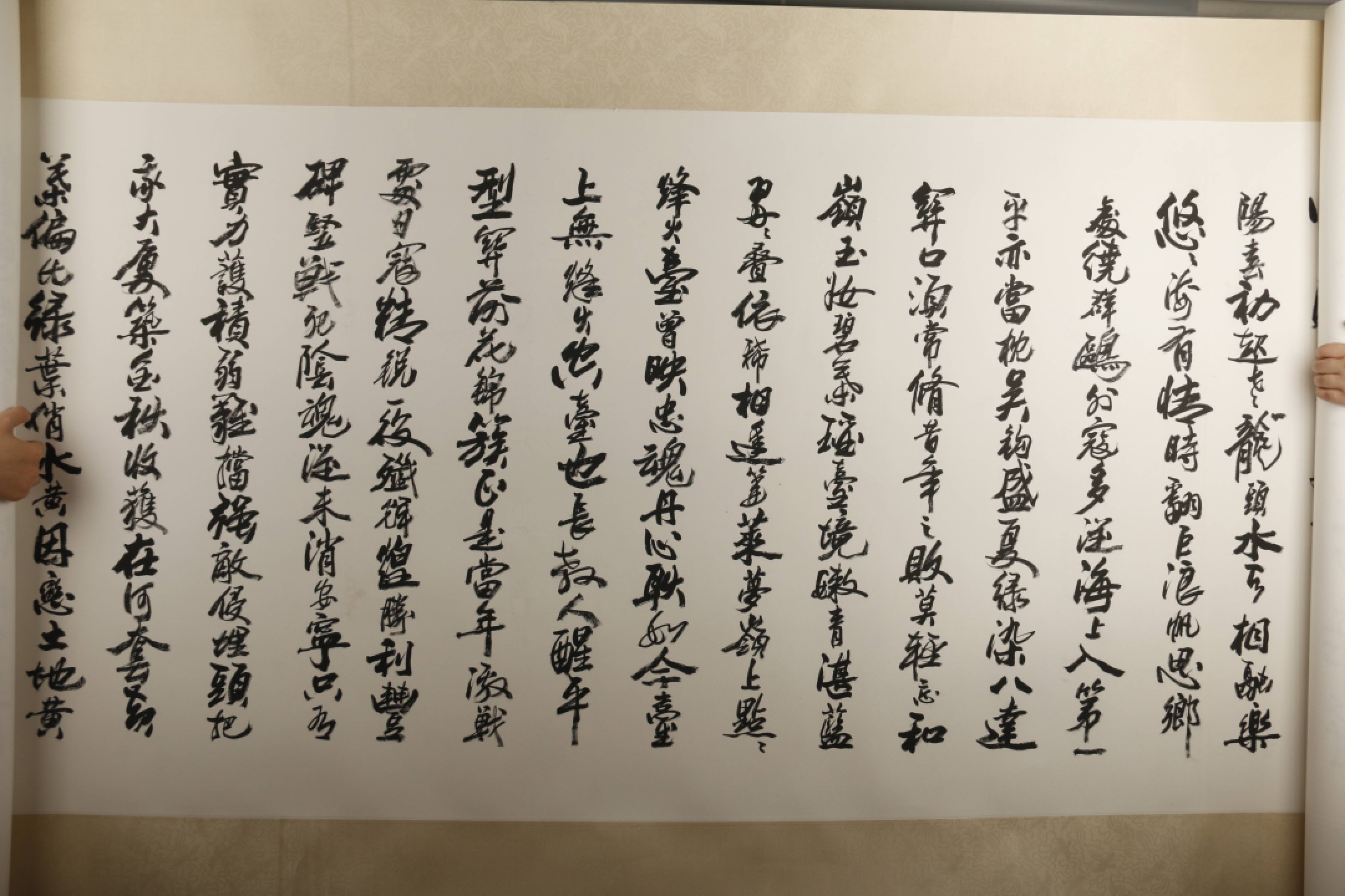 锦灰-中国书画、奏折文献、名人礼札、相片纸品专场 张飙 书法长卷-纸本 镜片-90×690cm
