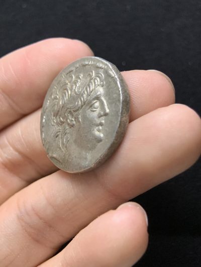 古希腊塞琉古王国安条克七世银币 