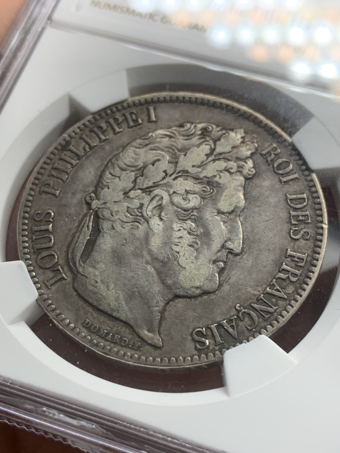 《竞宝斋》第85场-本周日，周一2场连拍（全场不限金额包邮） NGC-XF 法国 1840年 菲利普 5法郎银币