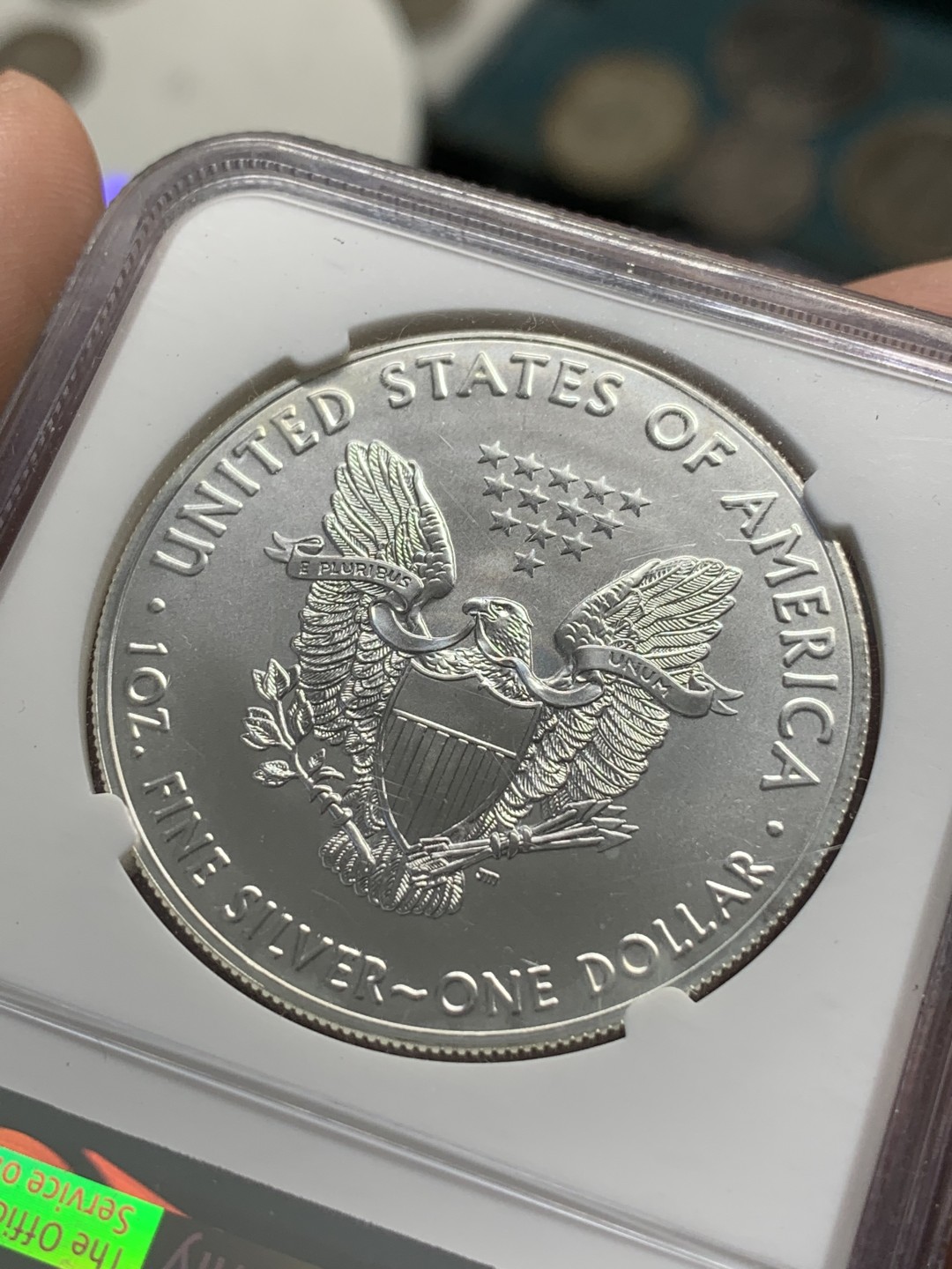 《竞宝斋》第85场-本周日，周一2场连拍（全场不限金额包邮） NGC-MS69  美国 2018年 自由女神 1美元银币 