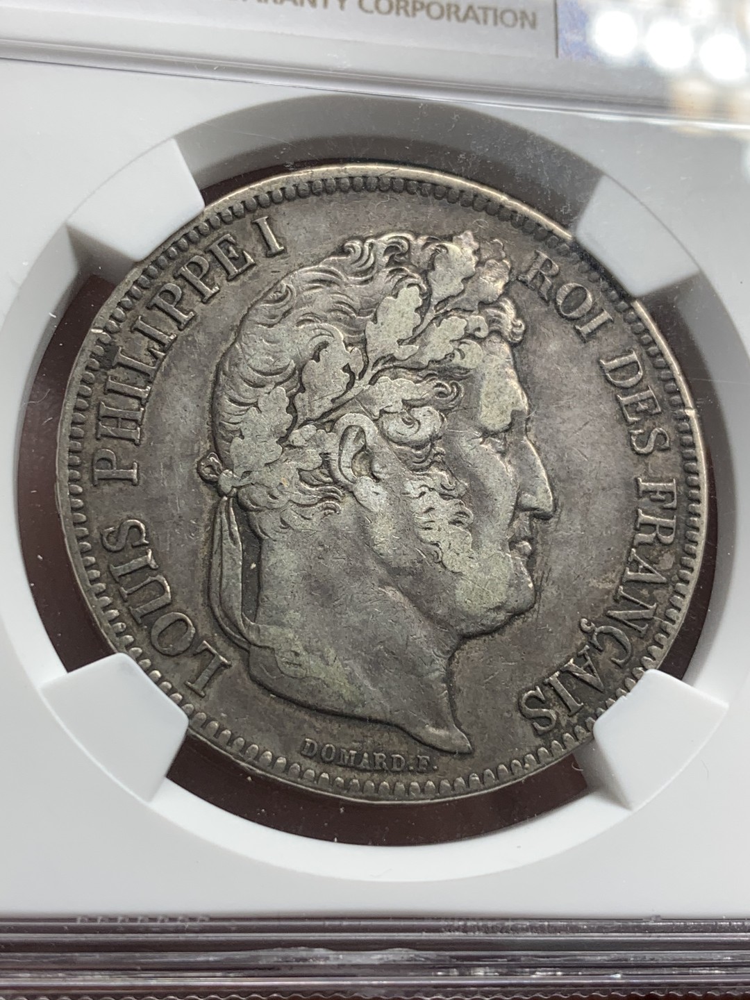 《竞宝斋》第85场-本周日，周一2场连拍（全场不限金额包邮） NGC-XF 法国 1840年 菲利普 5法郎银币