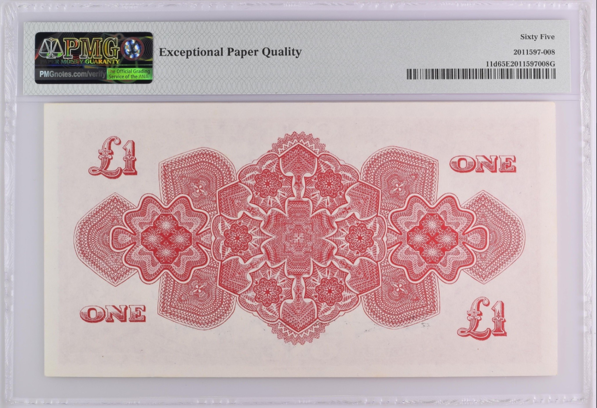 收藏联盟Quantum Auction 第185期拍卖 汤加1964年1镑 PMG65 