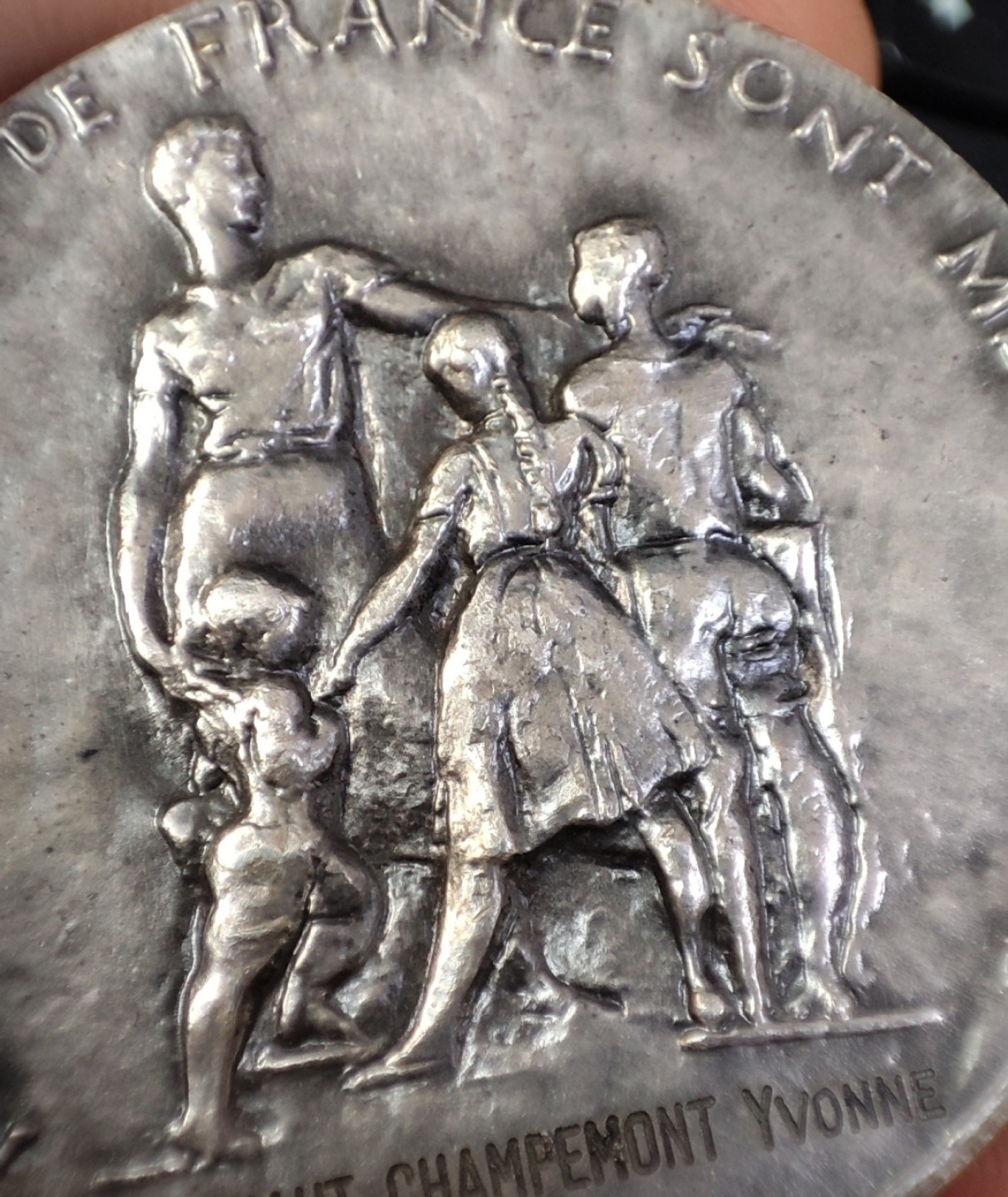 gush小明22818周四 法国1972小学教育纪念银章