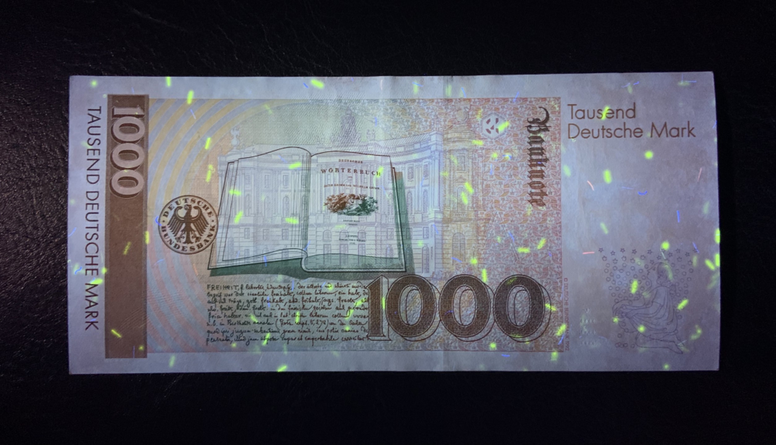 收藏联盟Quantum Auction 第185期拍卖 德国1991年1000马克 品相AU- 格林兄弟