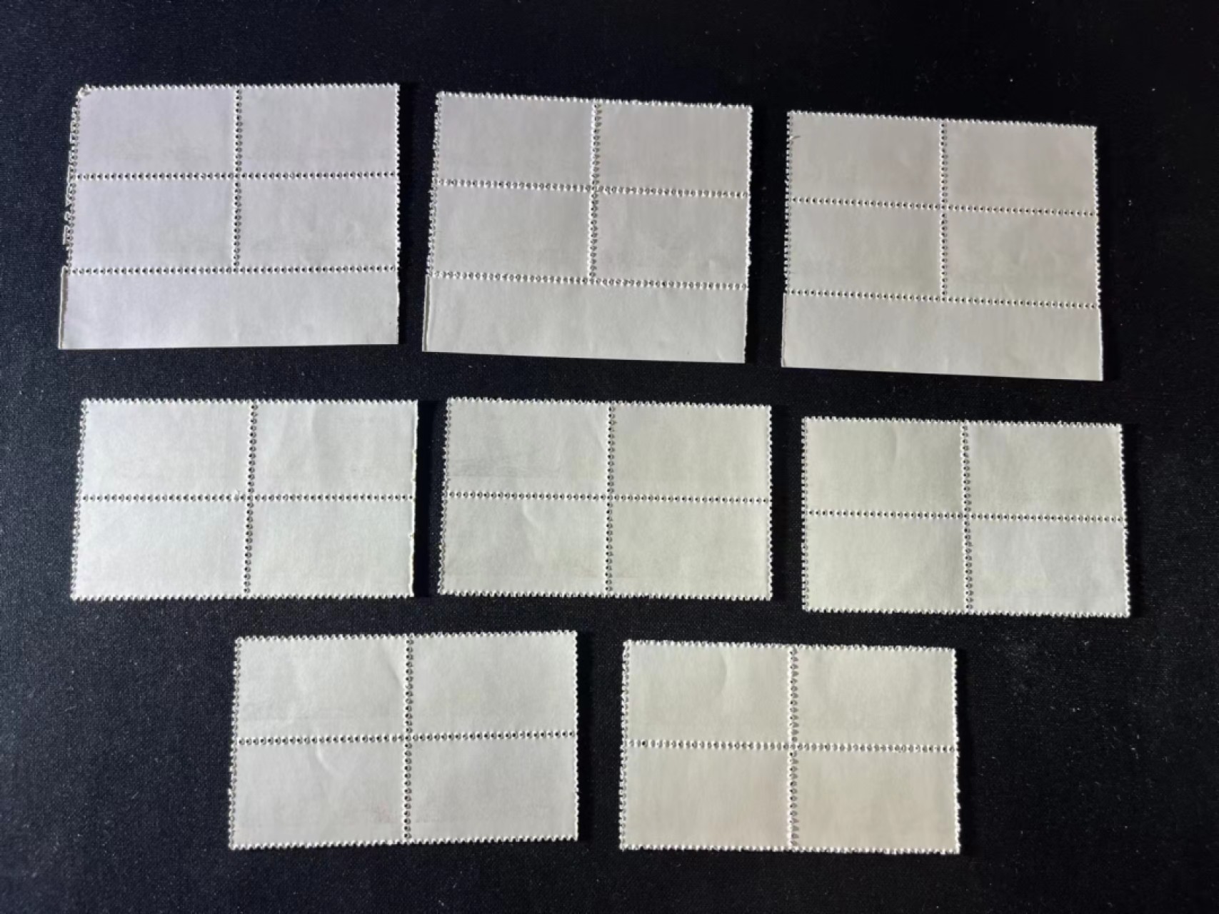 洪涛臻品 麦稀奇首期拍卖 文14 长江大桥10分 方连8个，整版撕的，背面轻微指甲痕，轻微软折，几枚上品，余全品，容易修复，买到赚到