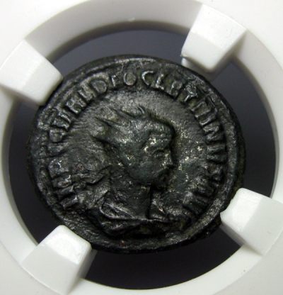 古罗马洗银币,洗银铜币,戴克里先,1安东尼安,AD284-305,约22mm,3.4g,自打标签盒子R3762bx8x - 古罗马洗银币,洗银铜币,戴克里先,1安东尼安,AD284-305,约22mm,3.4g,自打标签盒子R3762bx8x