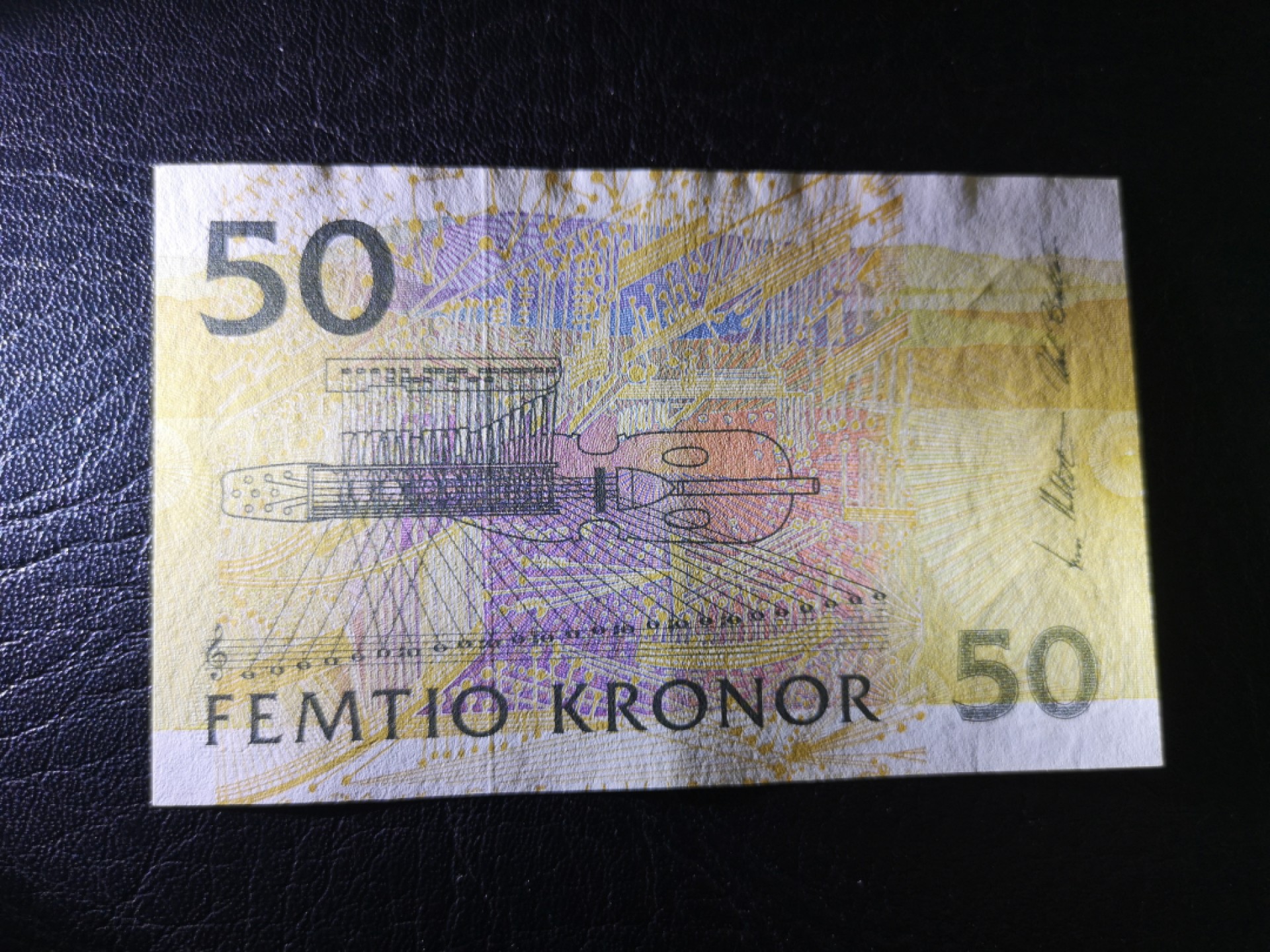 《外钞收藏家》第一百九十六期 瑞典50克朗 全新UNC 无47 初版 漂亮荧光