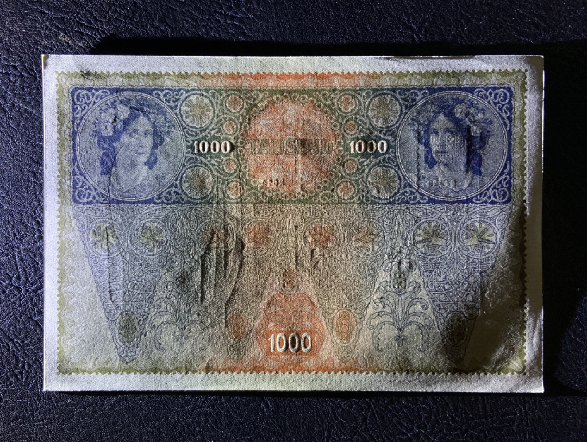 收藏联盟Quantum Auction 第185期拍卖 奥地利1902年1000克朗 品相全新UNC 边缘微瑕 超级大票幅