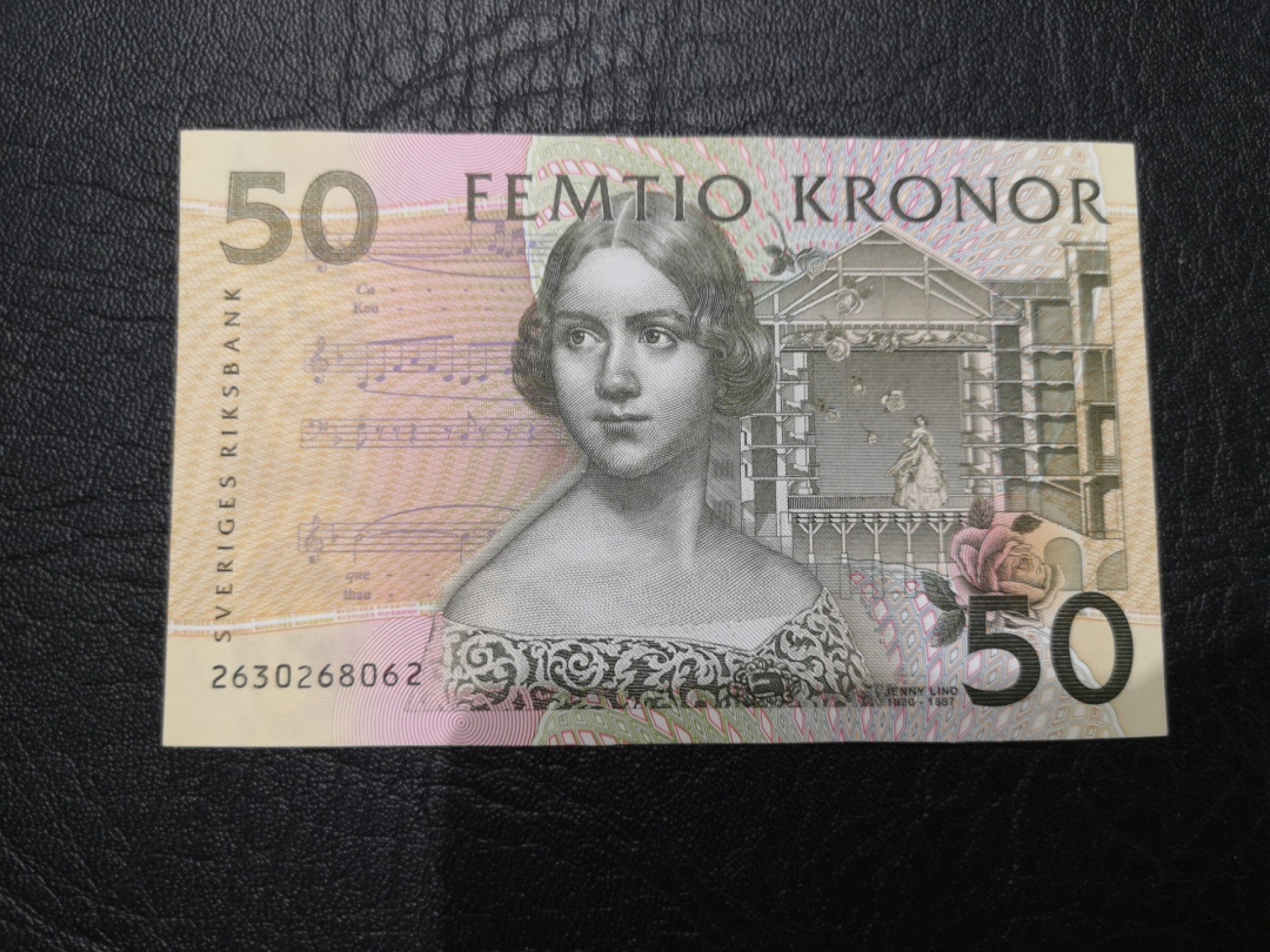 《外钞收藏家》第一百九十六期 瑞典50克朗 全新UNC 无47 初版 漂亮荧光