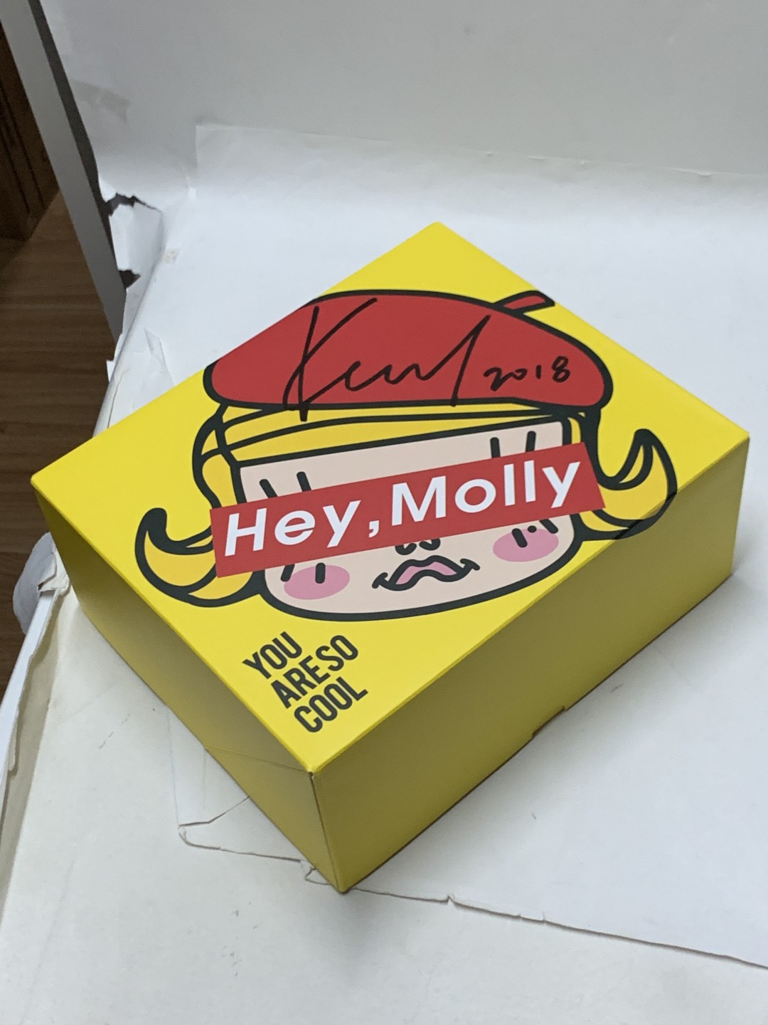 零元拍：Molly之父香港知名设计师Kenny Wong（王信民）亲笔签名 盲盒收纳盒